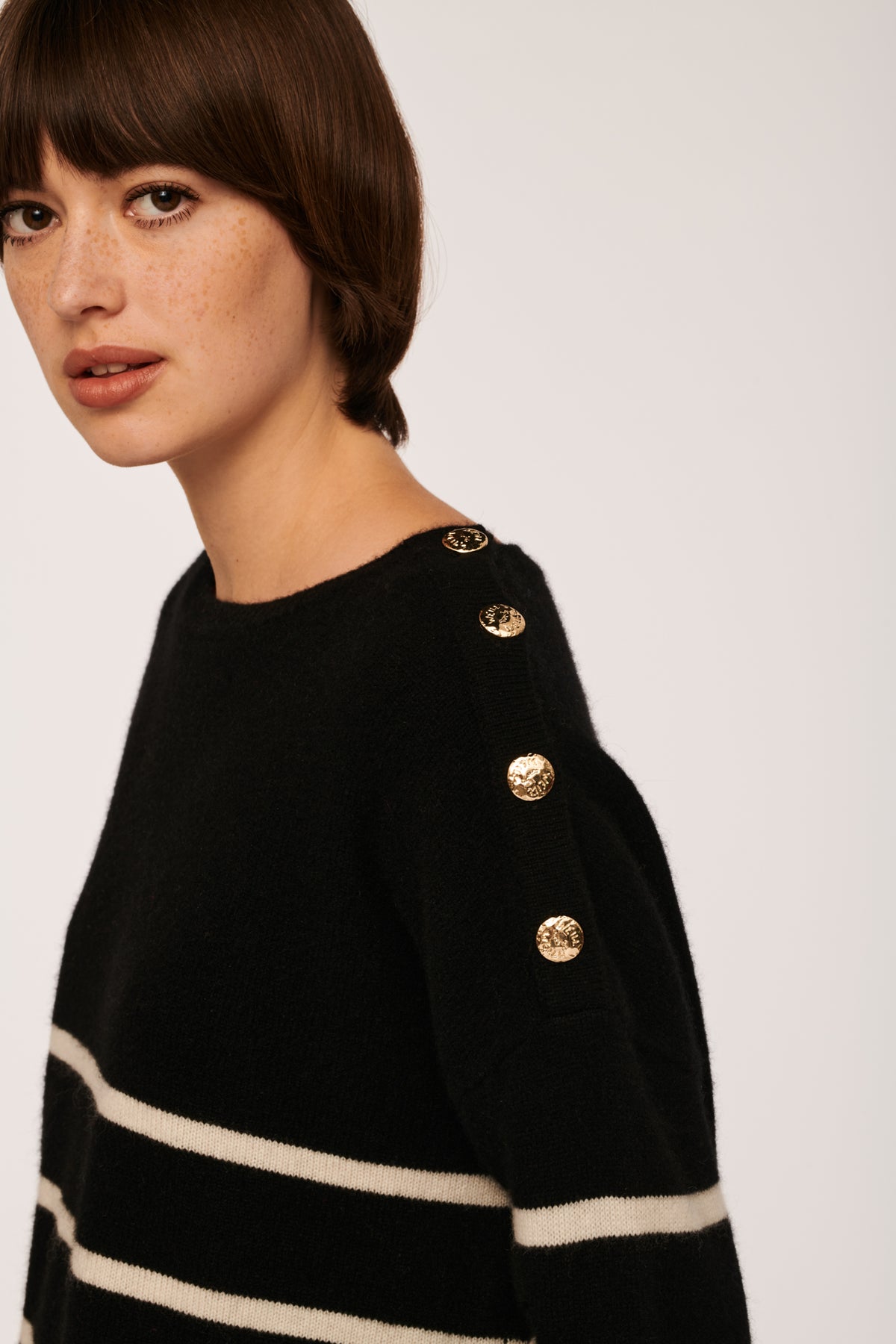 Pull marinière manches longues