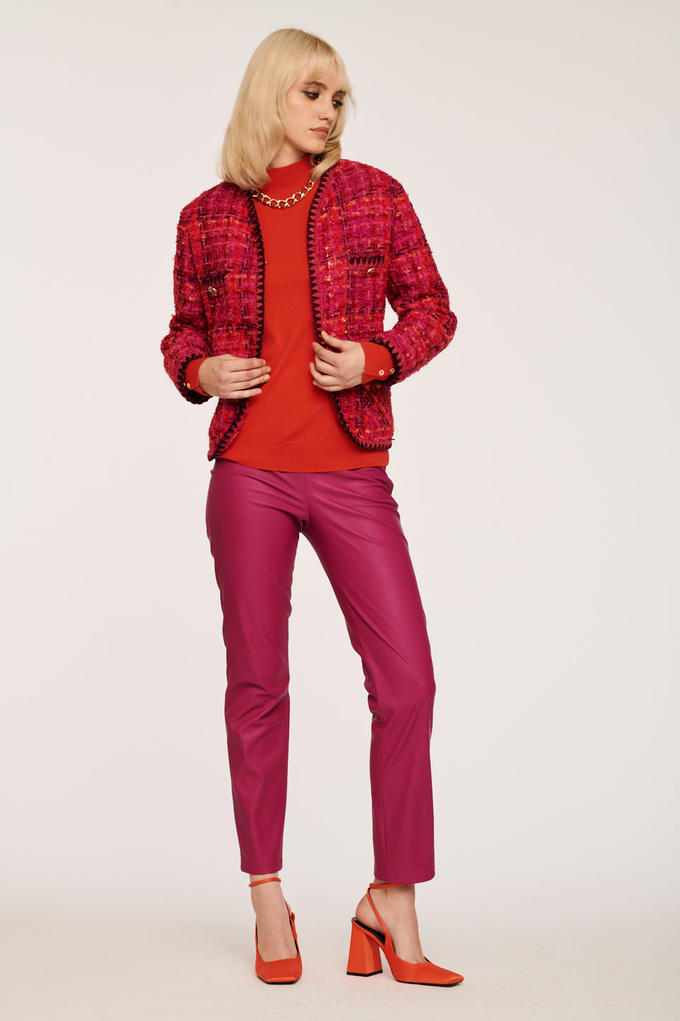 Legging en cuir vegan