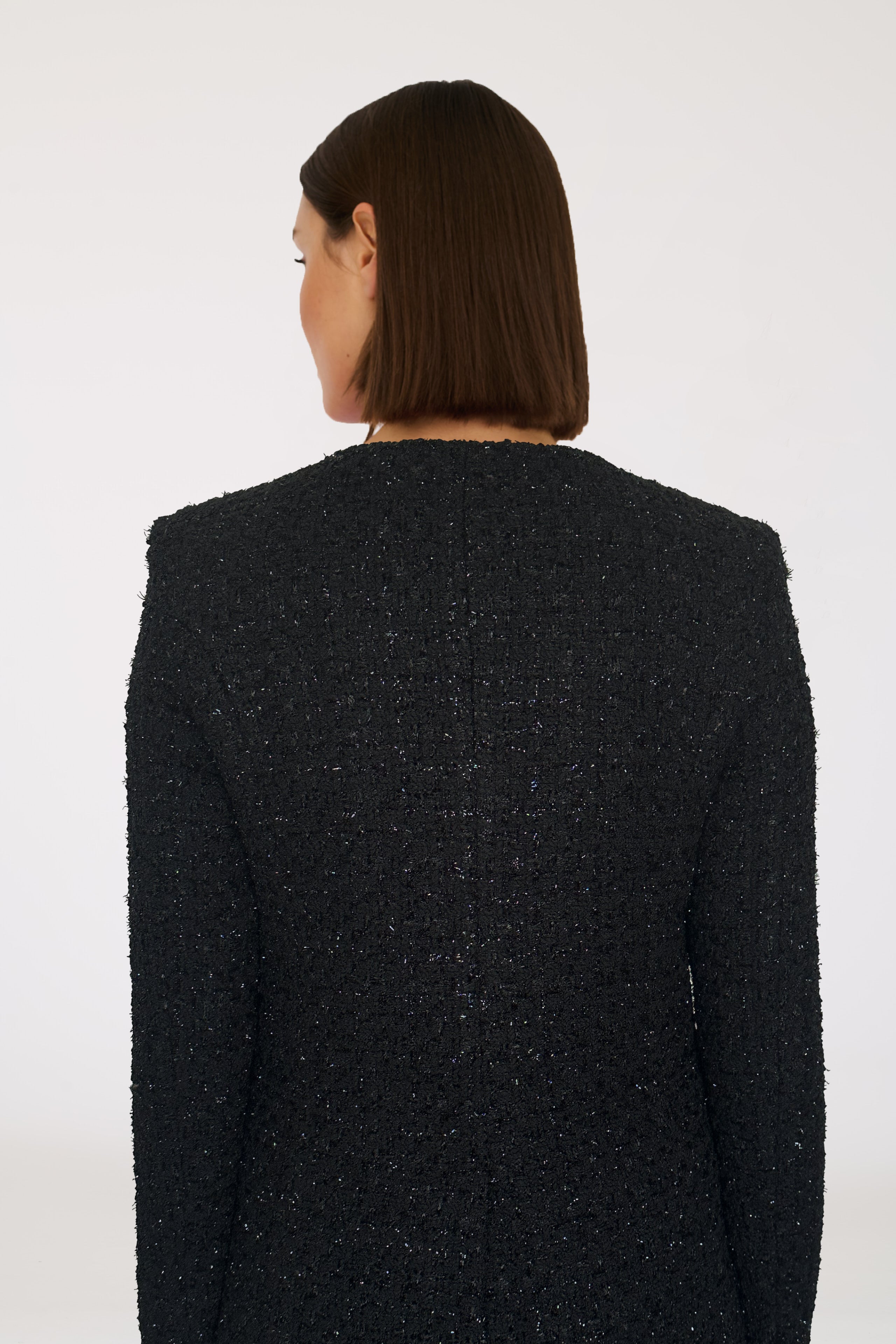 Double-breasted tweed jacket 