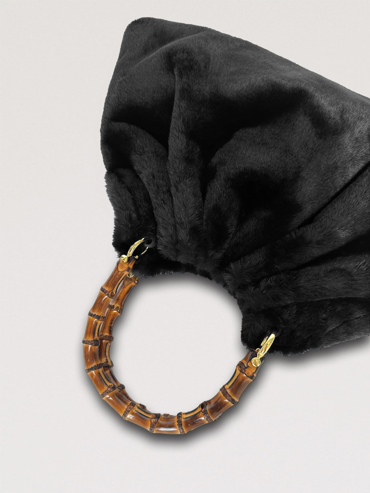 Sac bambou en fourrure vegan
