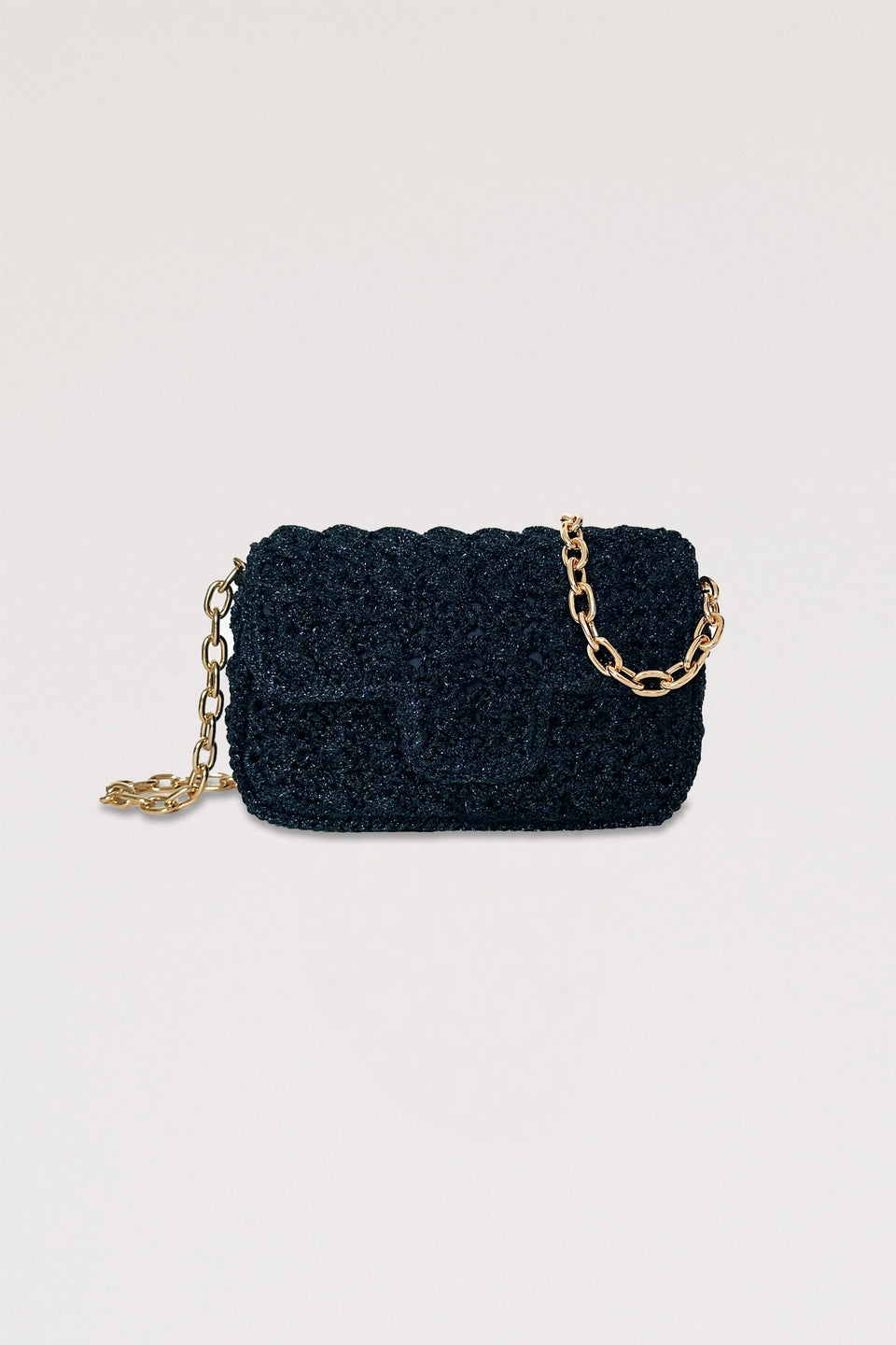 Pochette en maille lurex