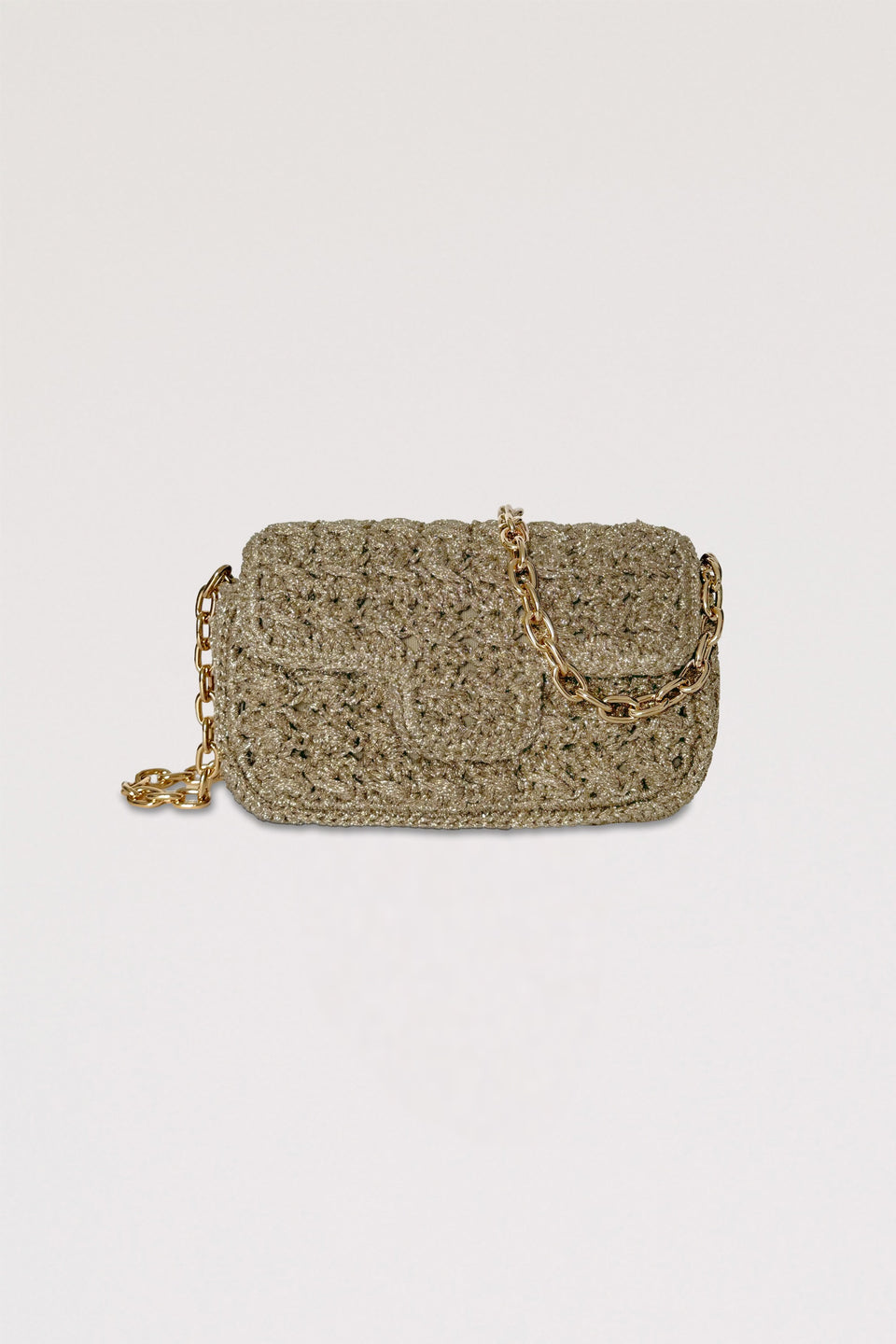 Pochette en maille lurex