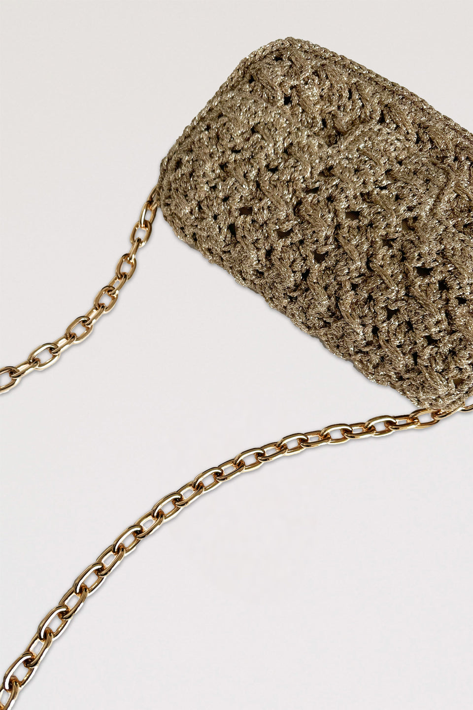 Pochette en maille lurex