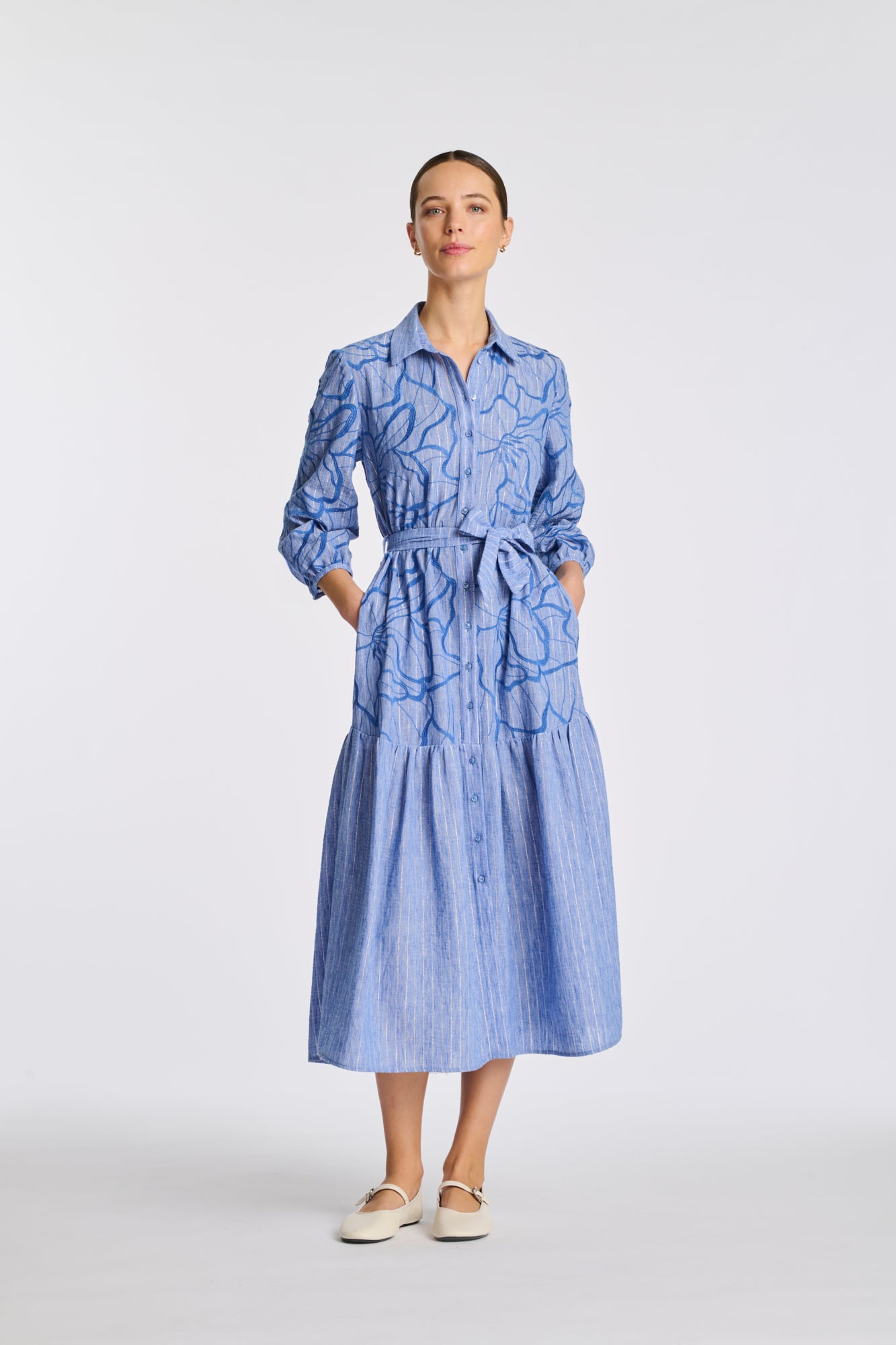 Embroidered maxi dress