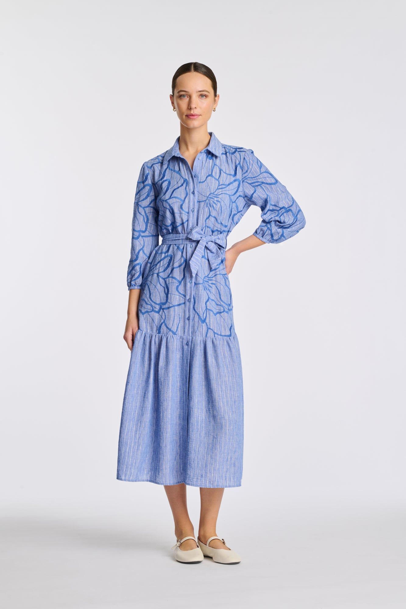 Embroidered maxi dress