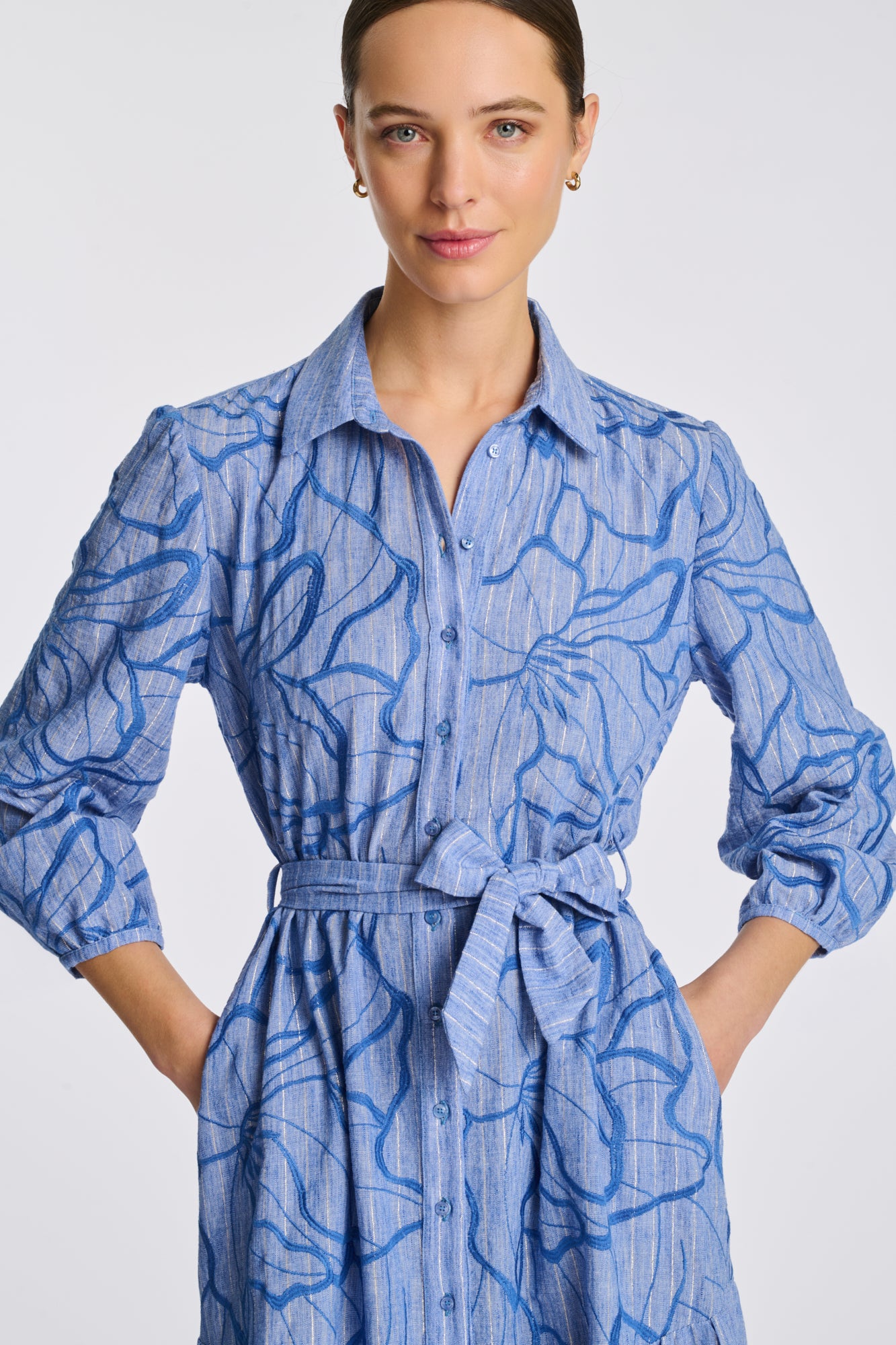 Embroidered maxi dress