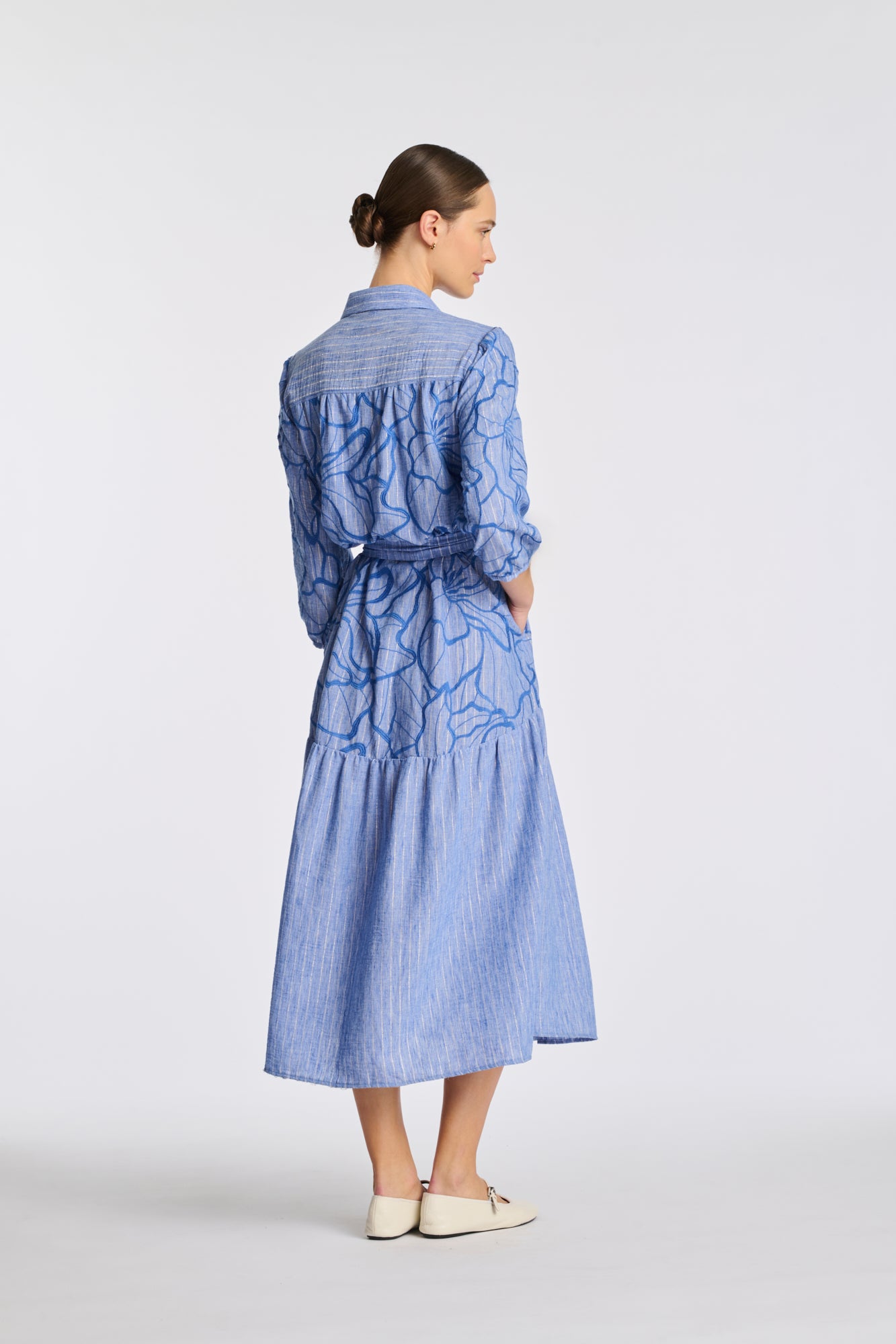 Embroidered maxi dress