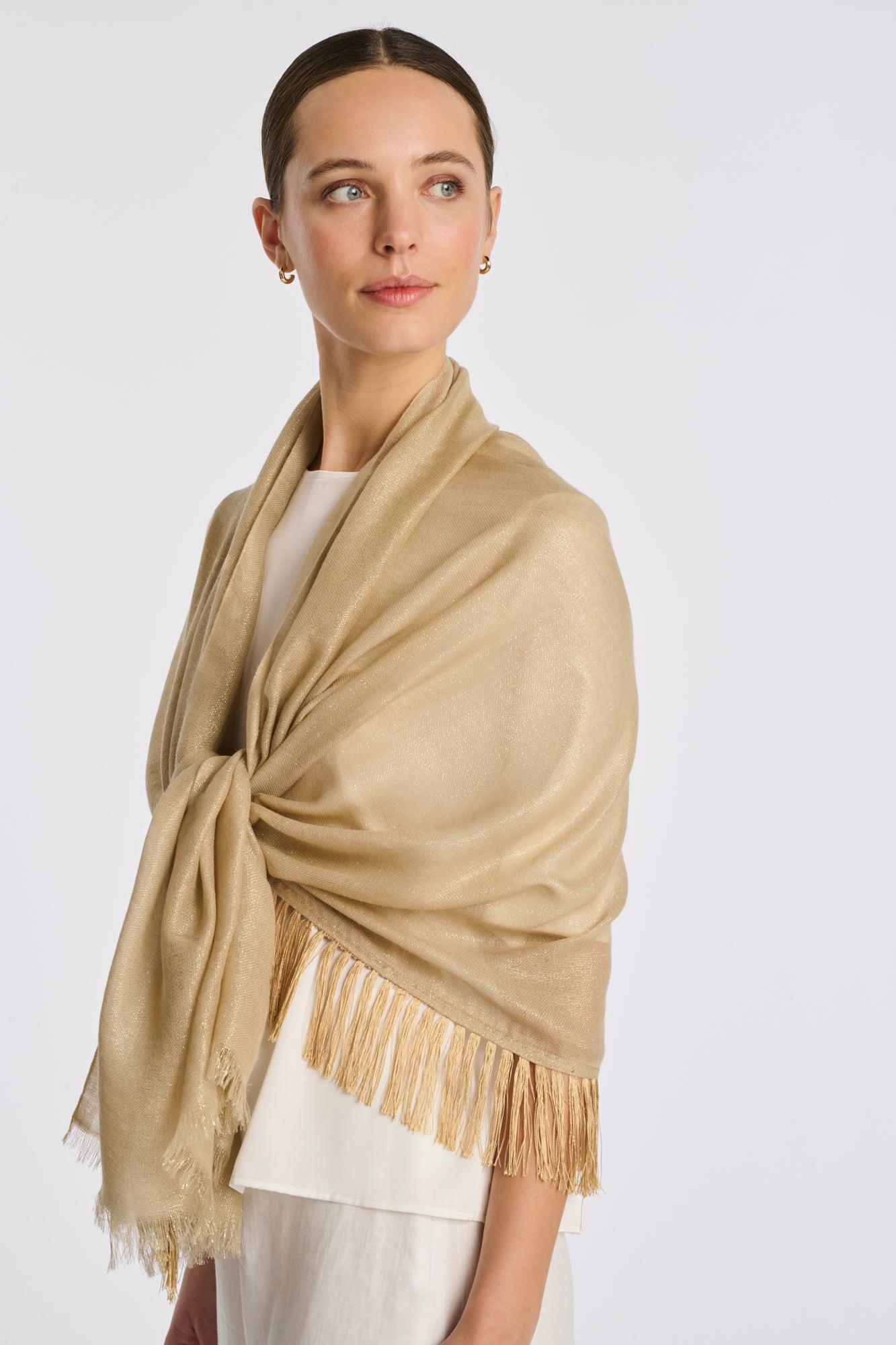 Stole in iridescent voile