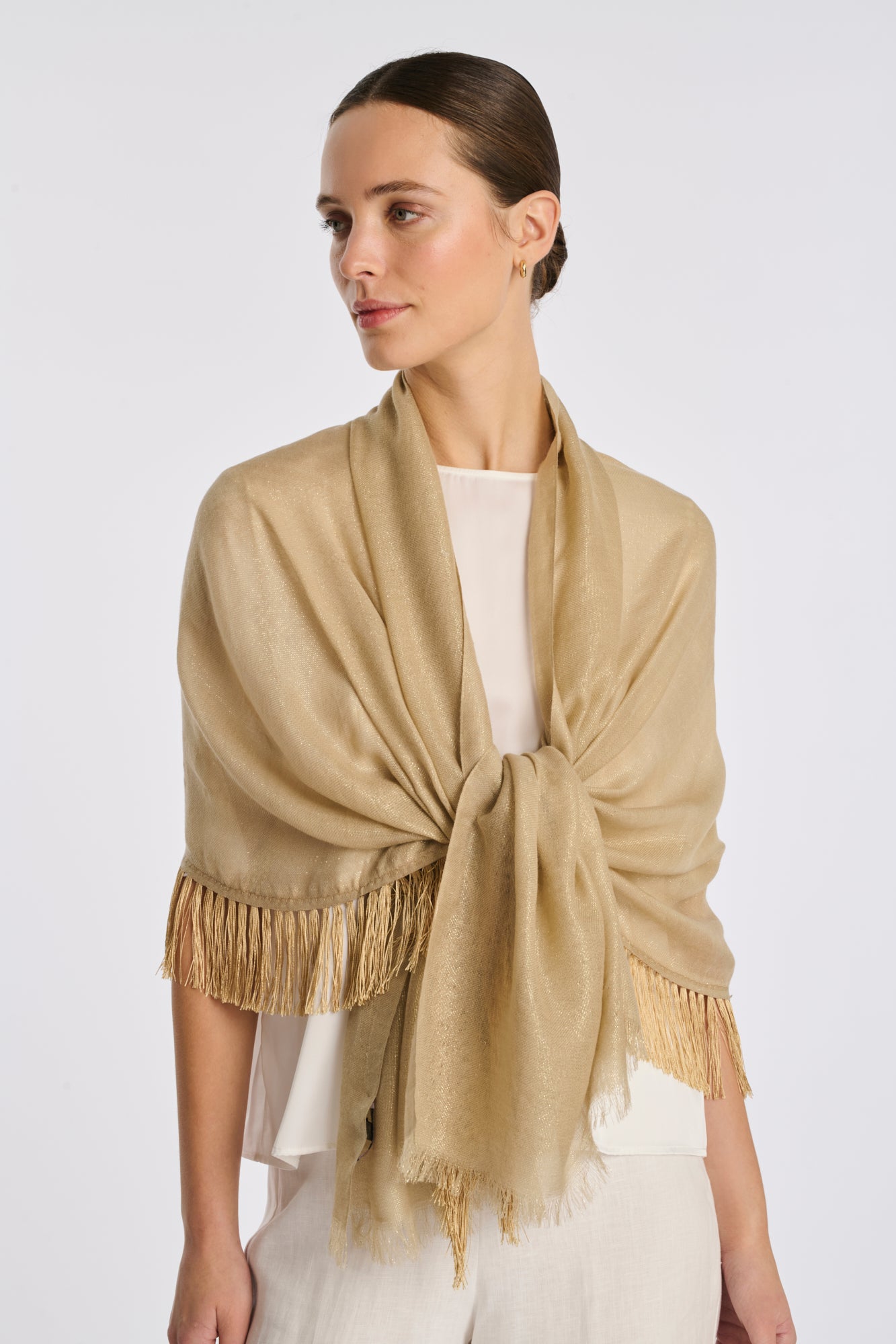 Stole in iridescent voile