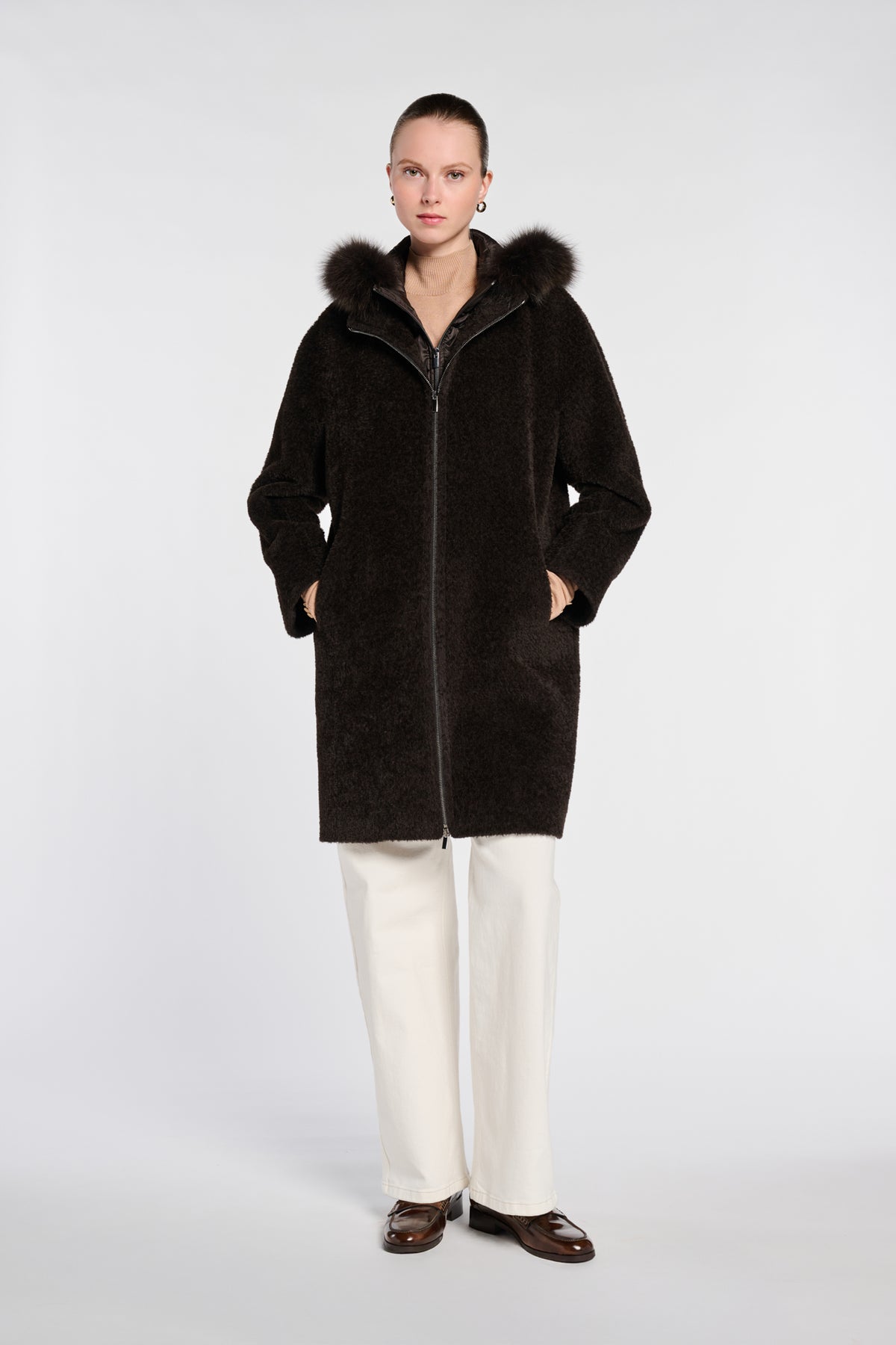 Manteau en laine et doudoune ultra light