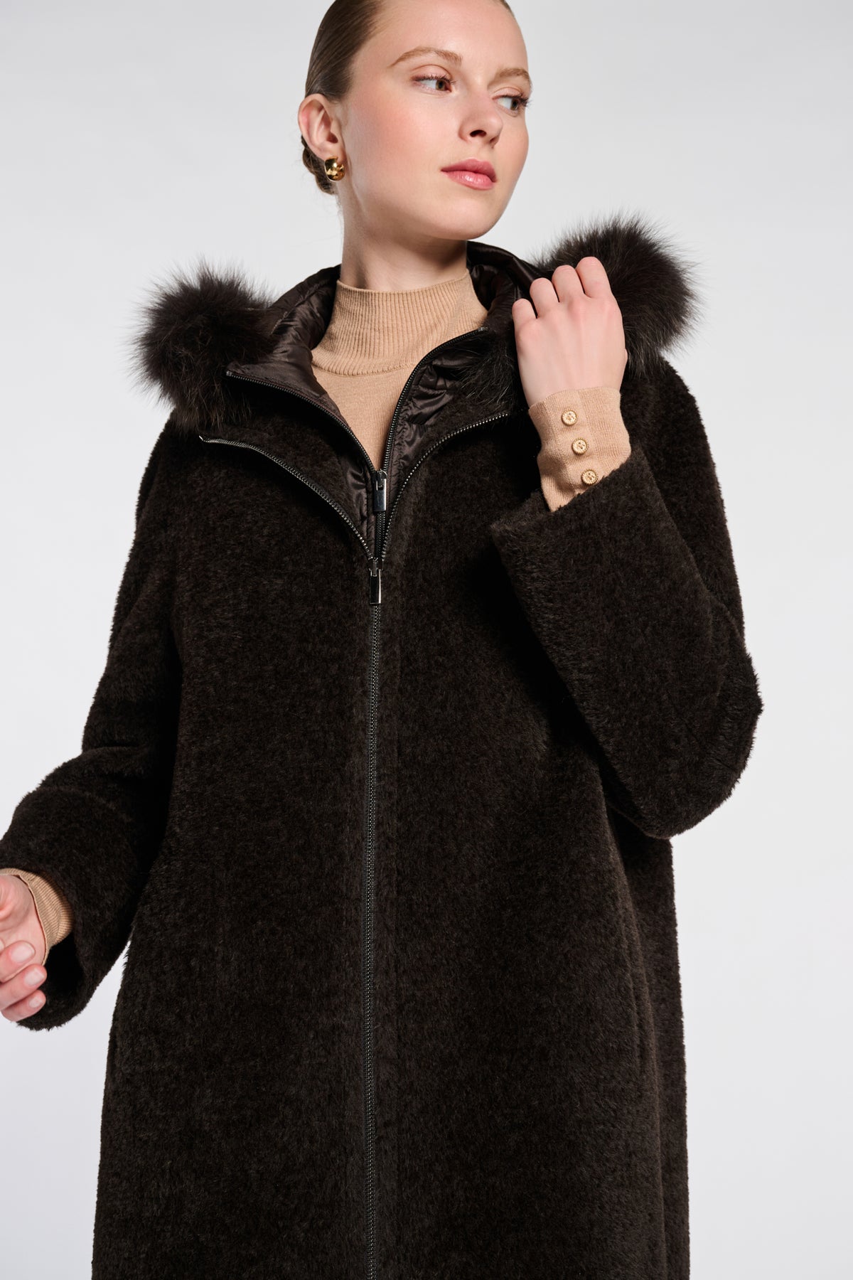 Manteau en laine et doudoune ultra light