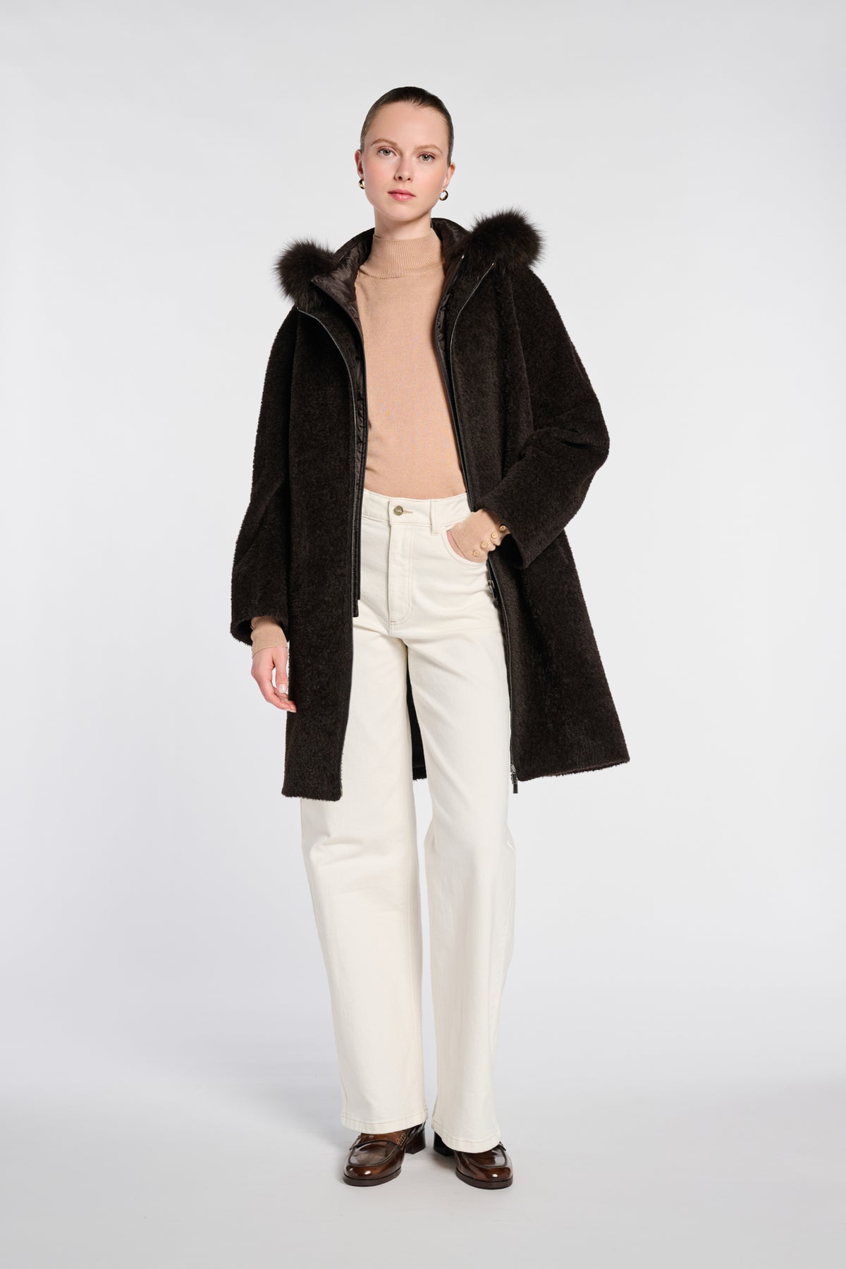 Manteau en laine et doudoune ultra light