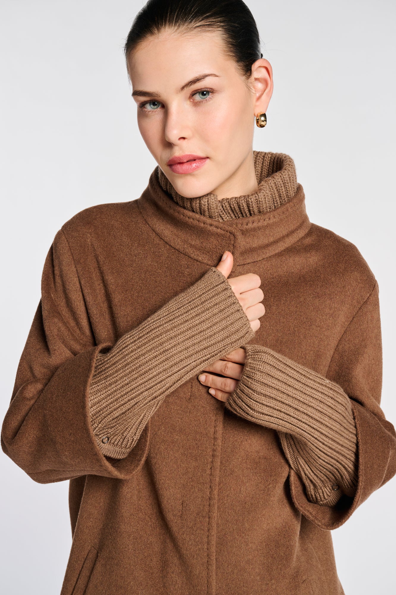 Mid-length wool coat