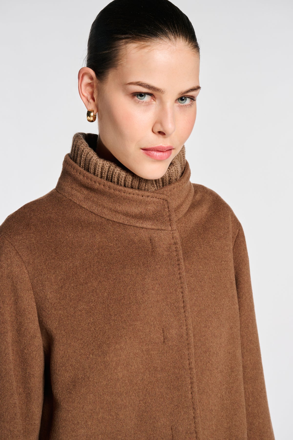 Manteau mi-long en laine