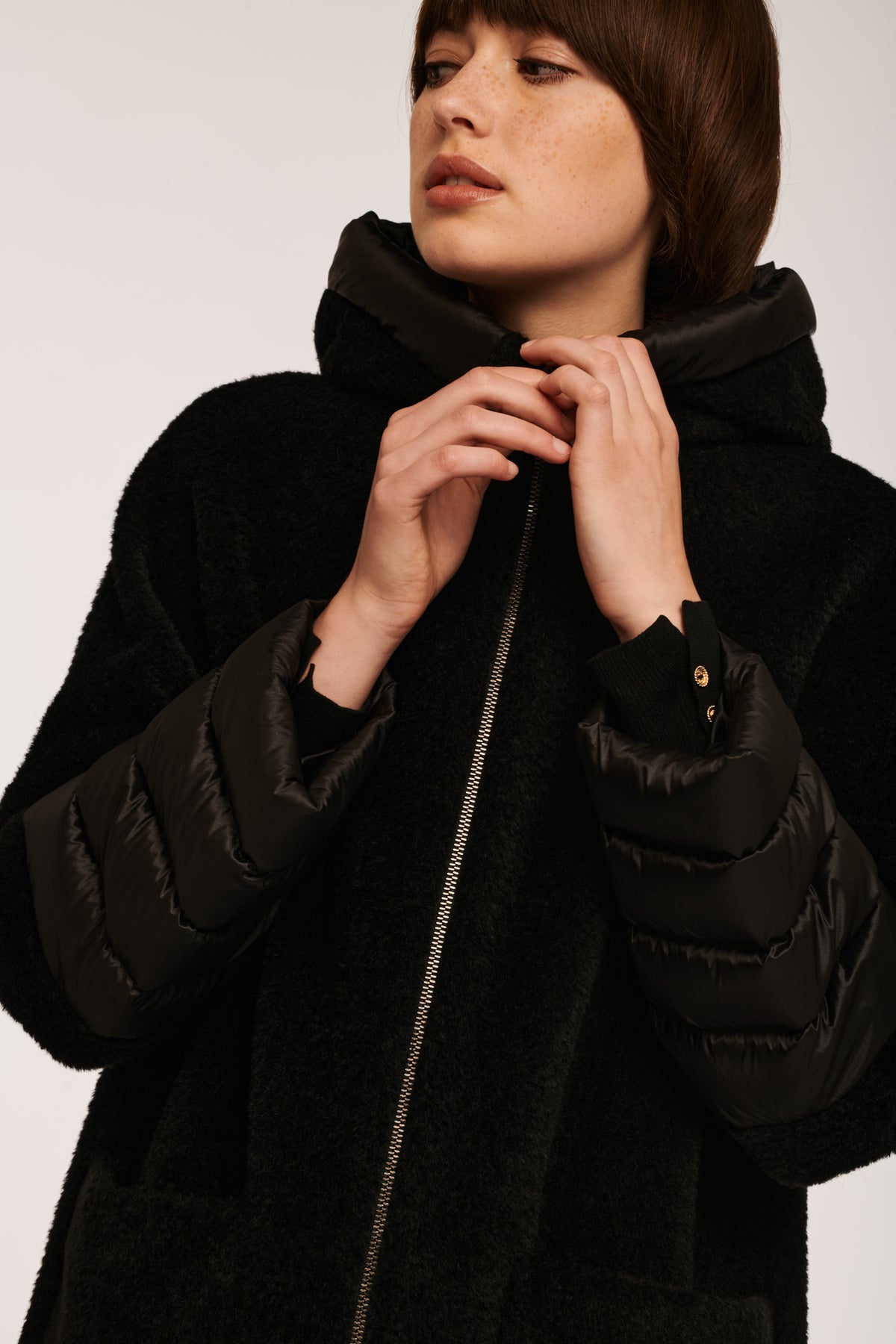 Manteau bi-matière