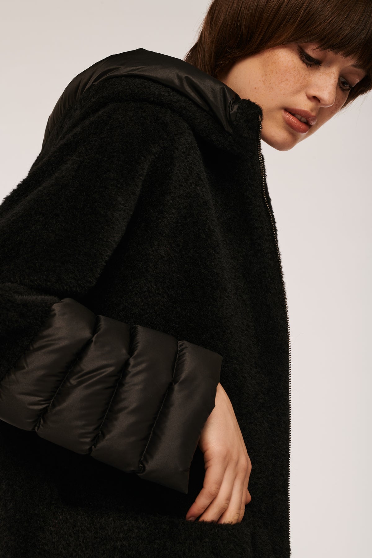 Manteau bi-matière