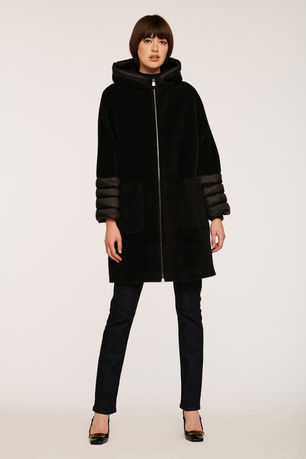 Manteau bi-matière