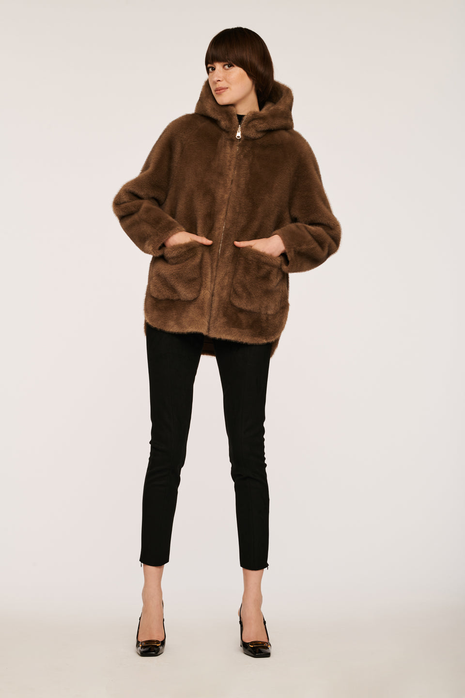 Blouson en fourure vegan