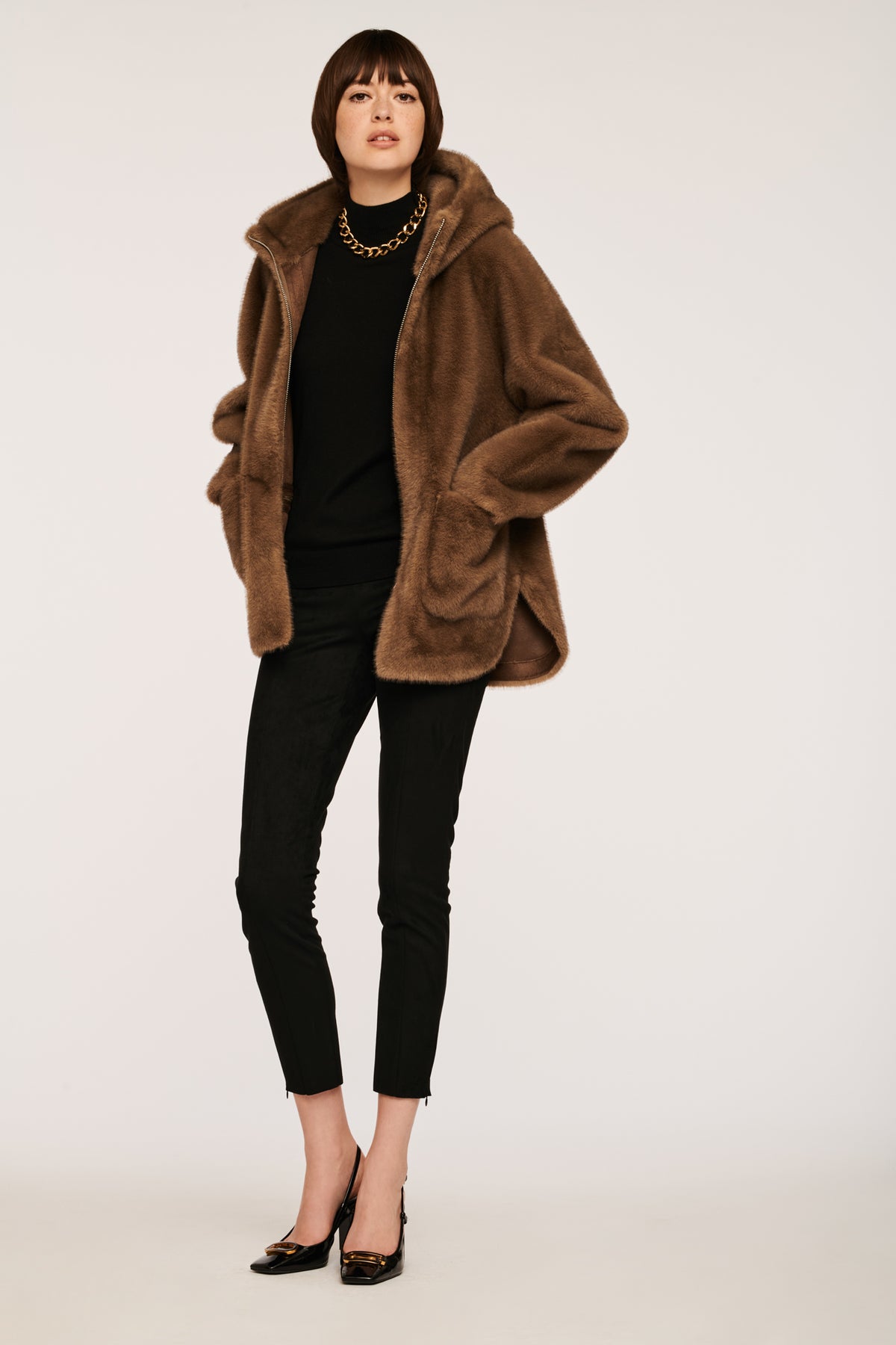 Blouson en fourure vegan