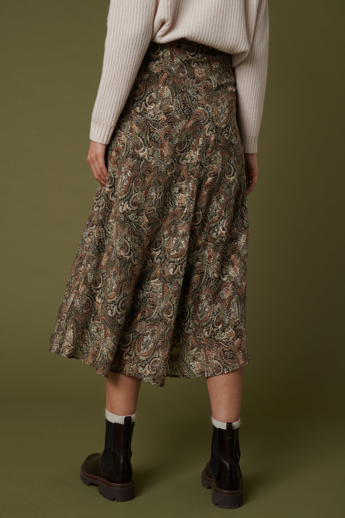 Jupe longue midi imprimé gipsy