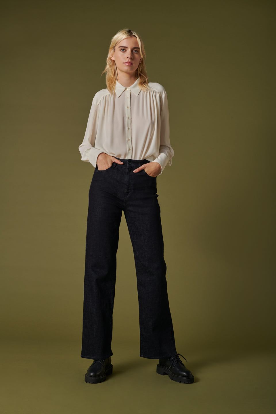 Jean large en denim