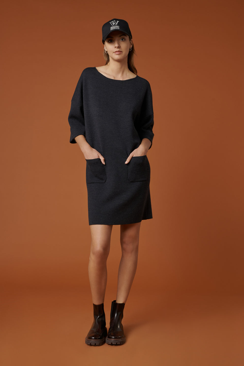 Robe en milano pure laine
