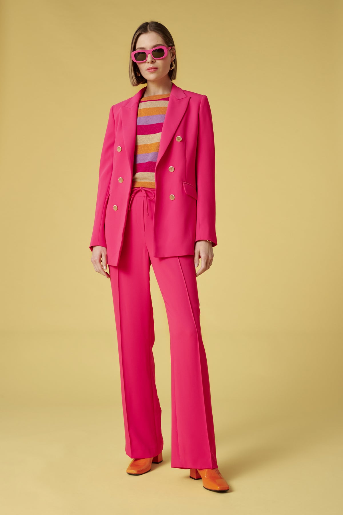 Veste blazer en crêpe