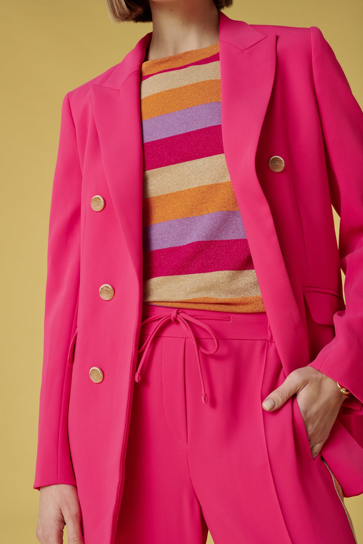 Veste blazer en crêpe