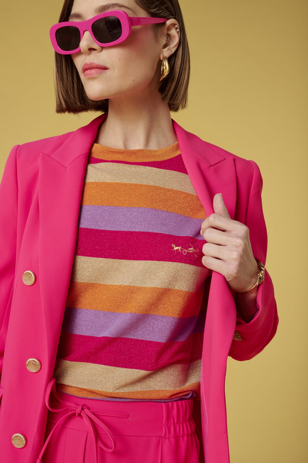Veste blazer en crêpe