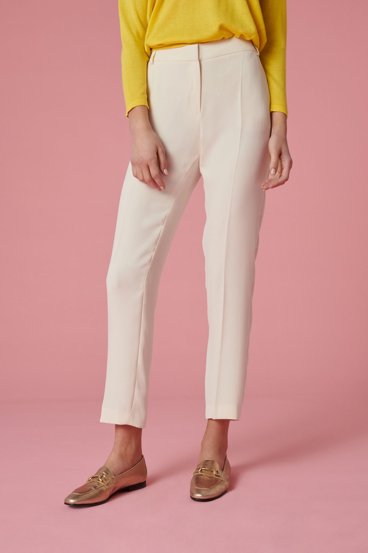 Pantalon droit microfibre