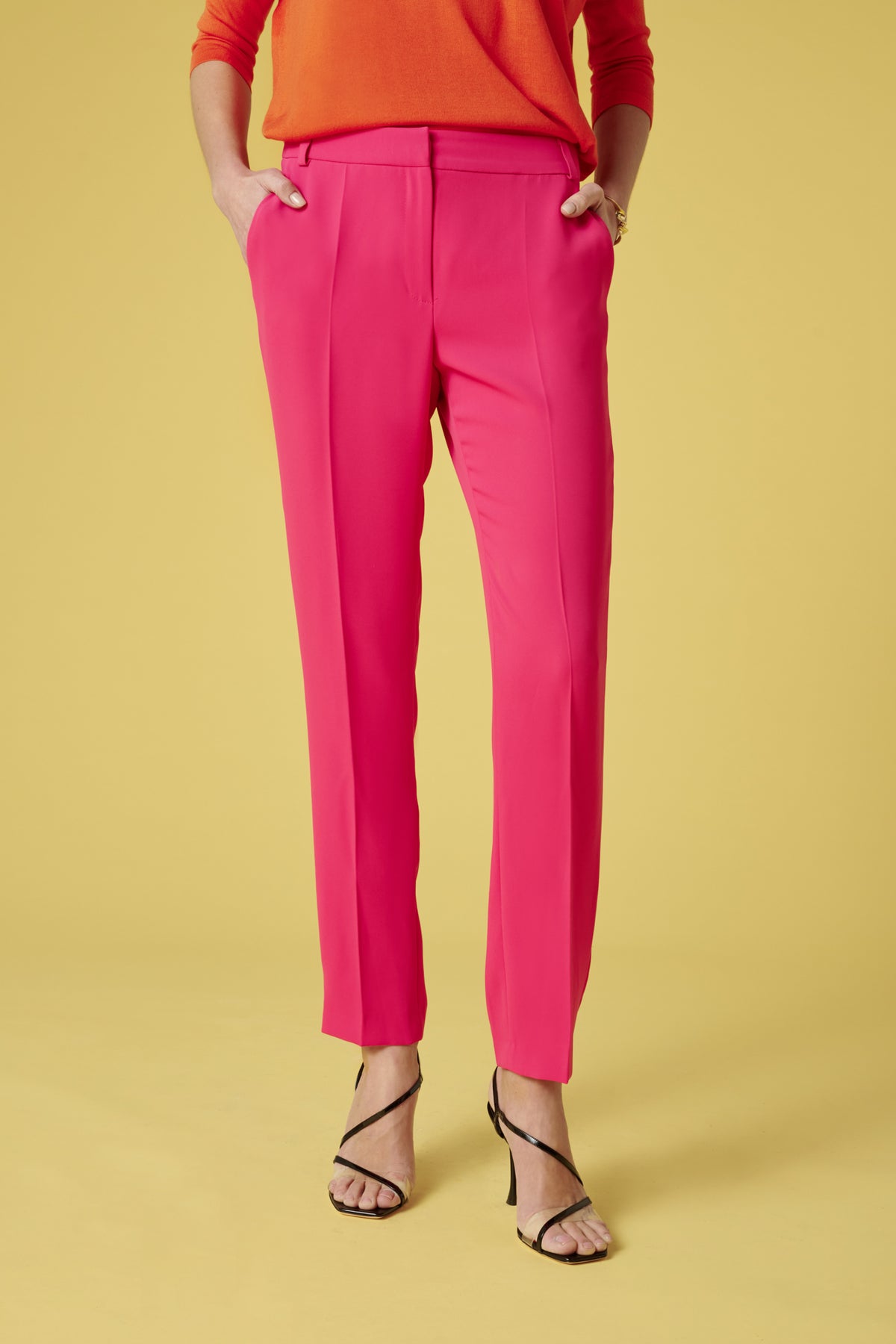 Pantalon droit microfibre