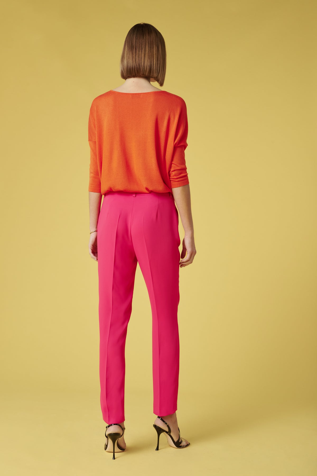 Pantalon droit microfibre