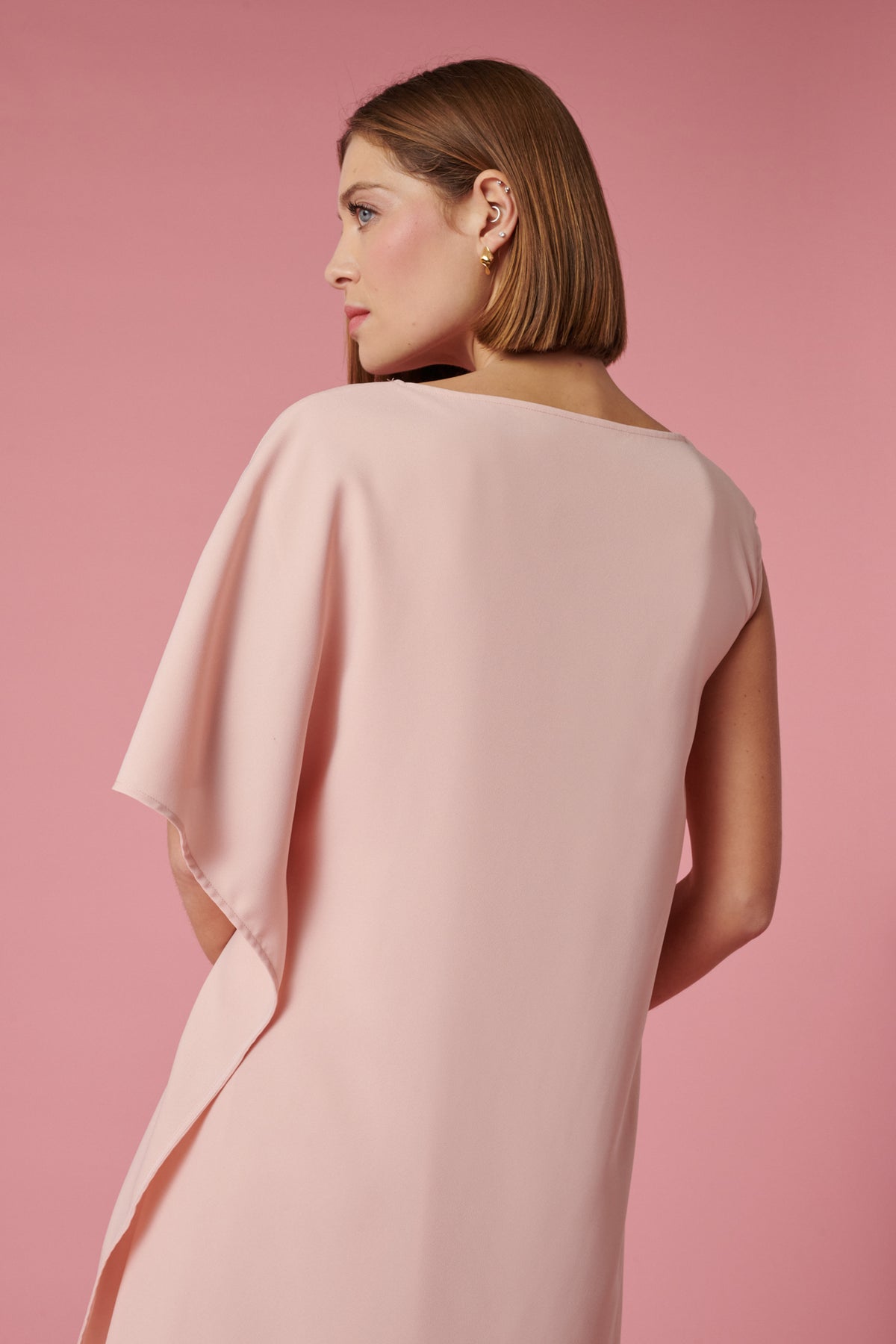 Robe cocktail drapé
