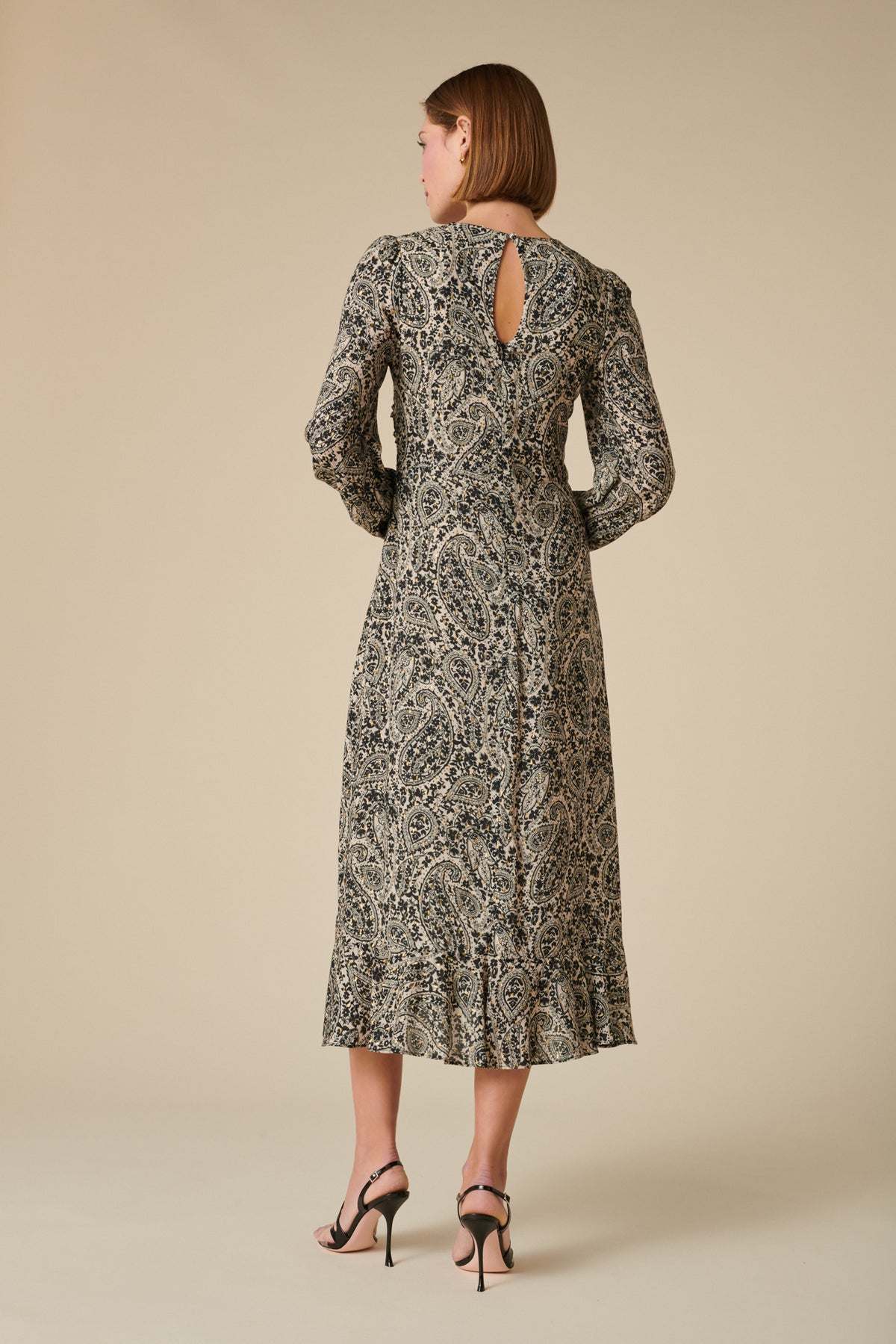 Robe longue imprimé cachemire