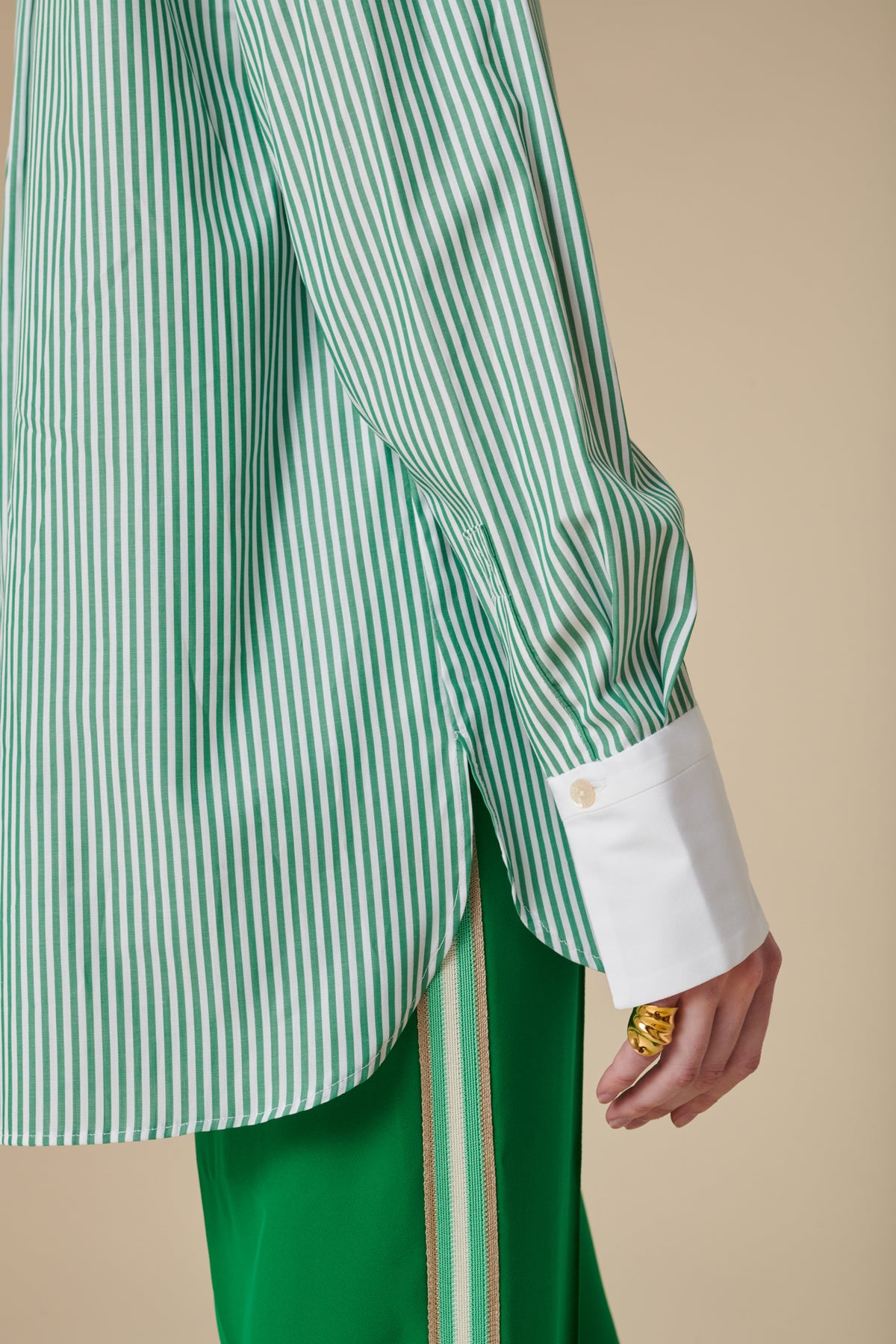 Chemise popeline à rayures
