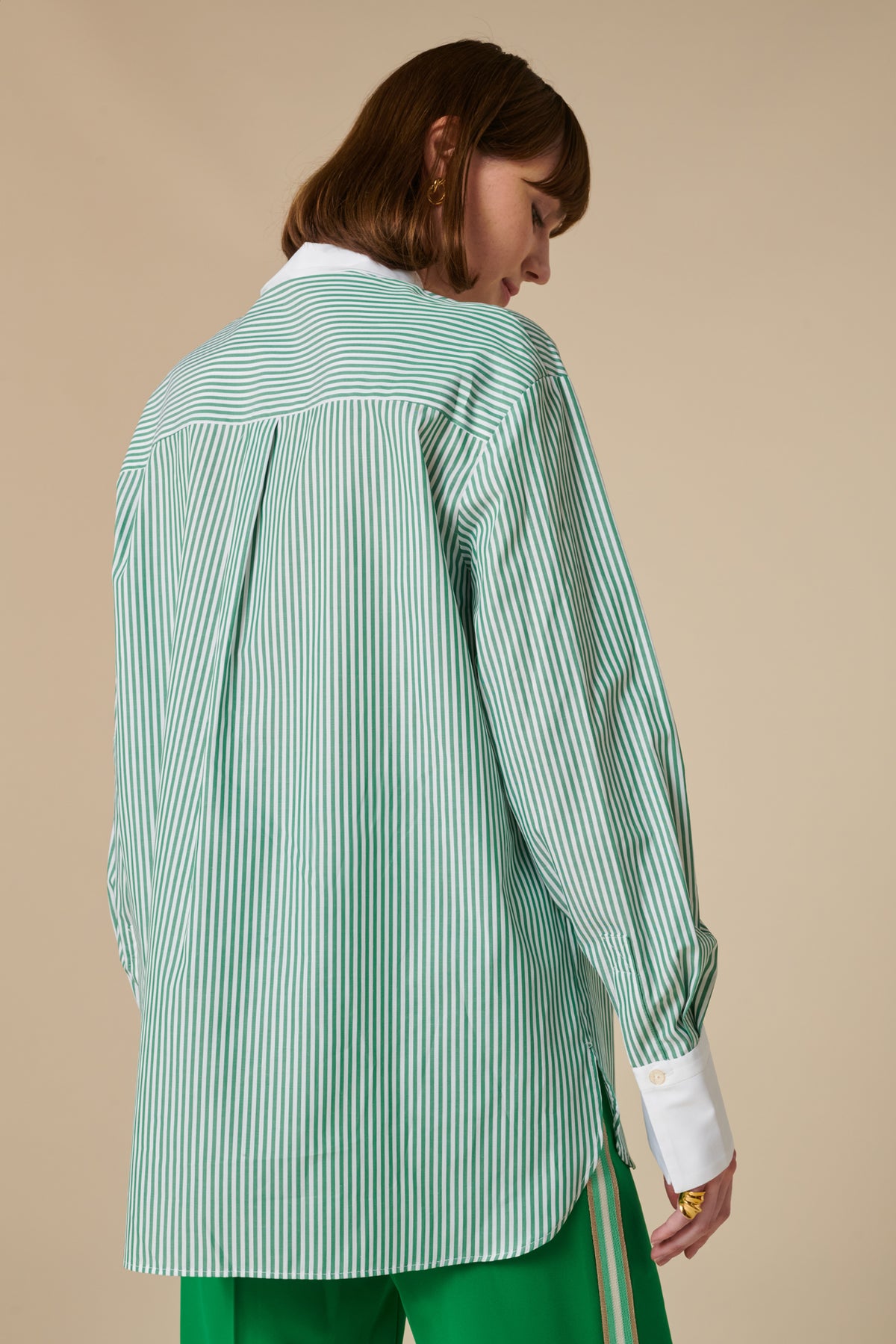Chemise popeline à rayures
