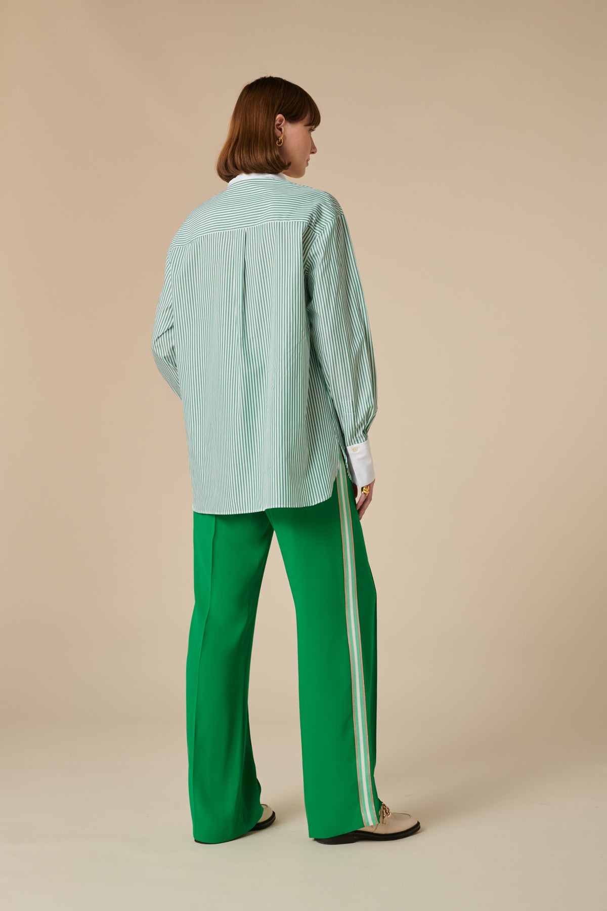 Chemise popeline à rayures