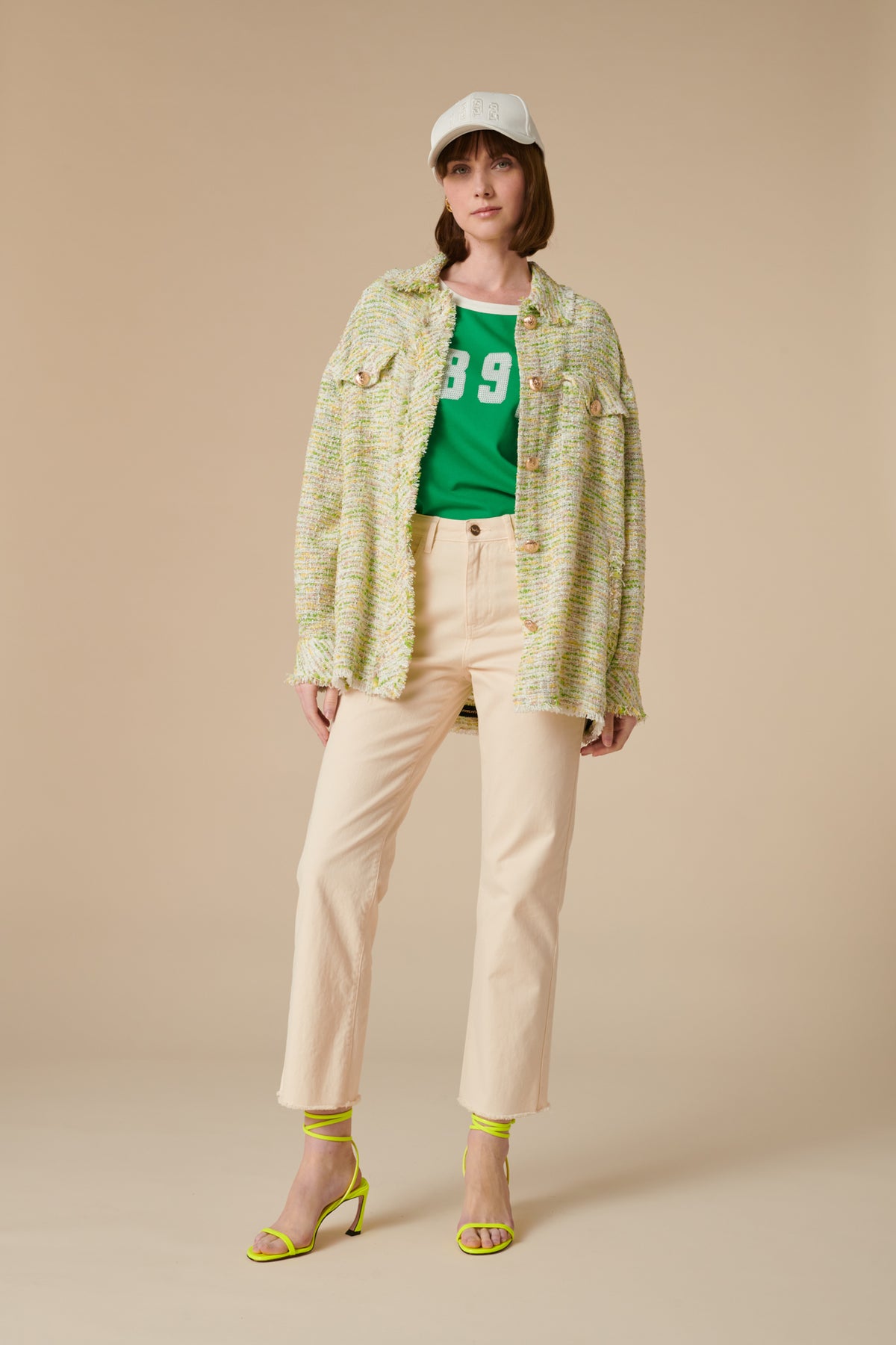 Surchemise en tweed