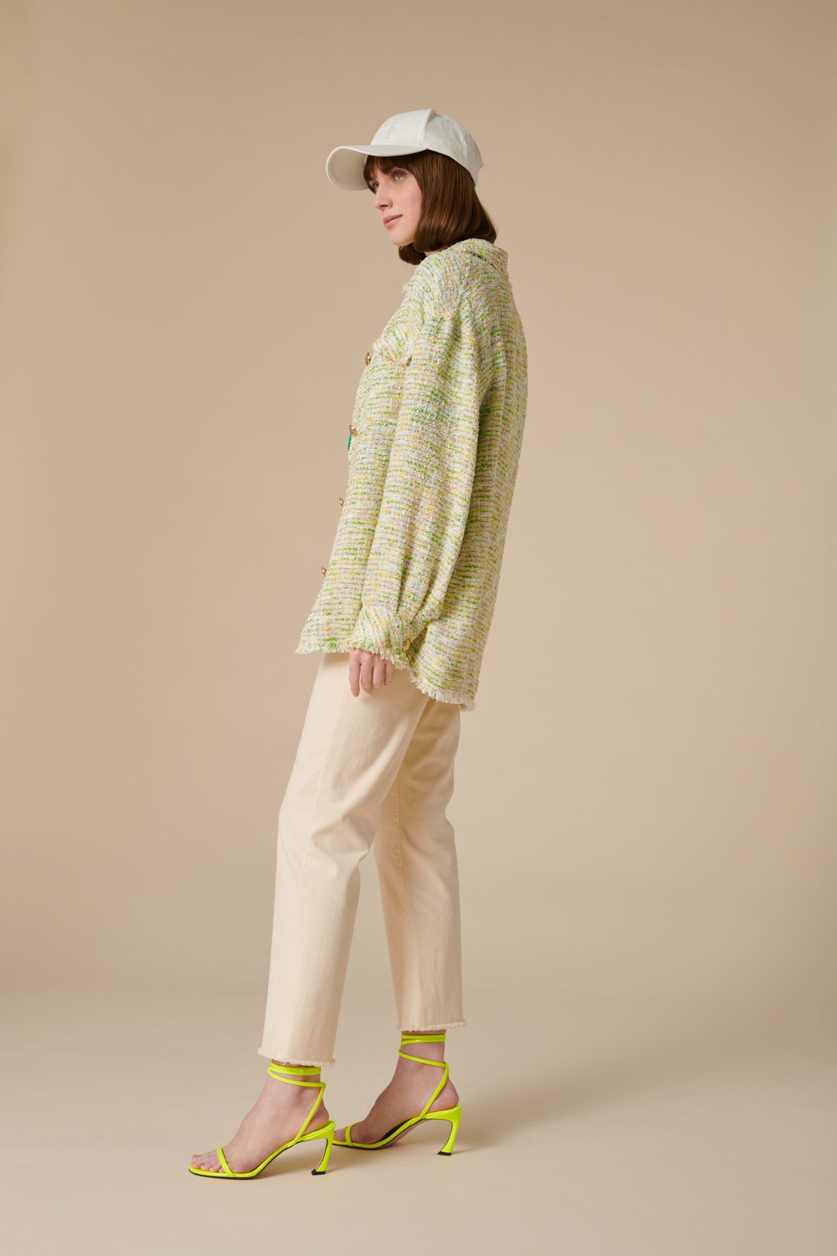 Surchemise en tweed