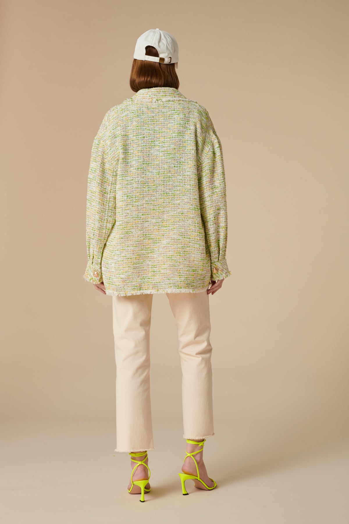 Surchemise en tweed