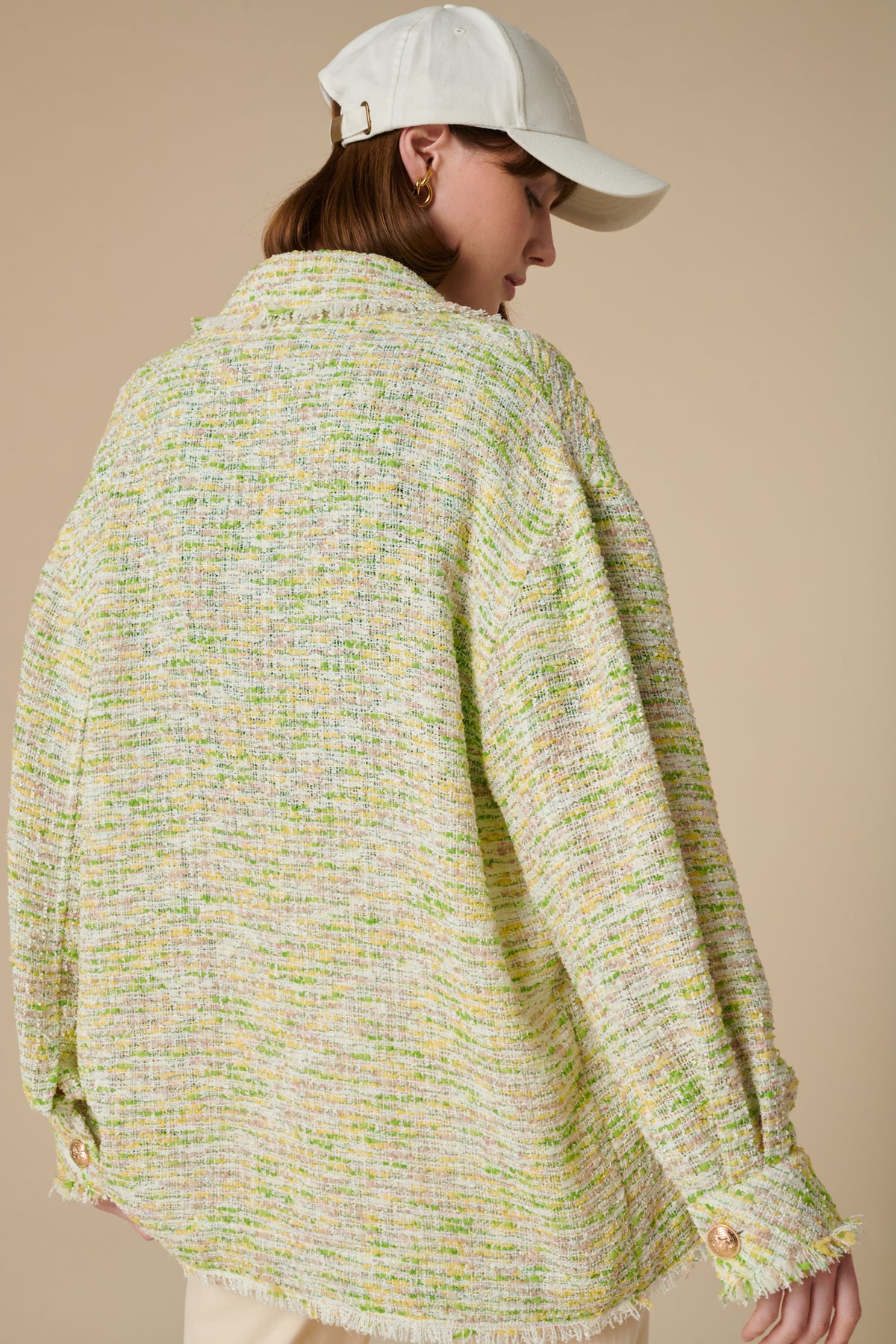Surchemise en tweed