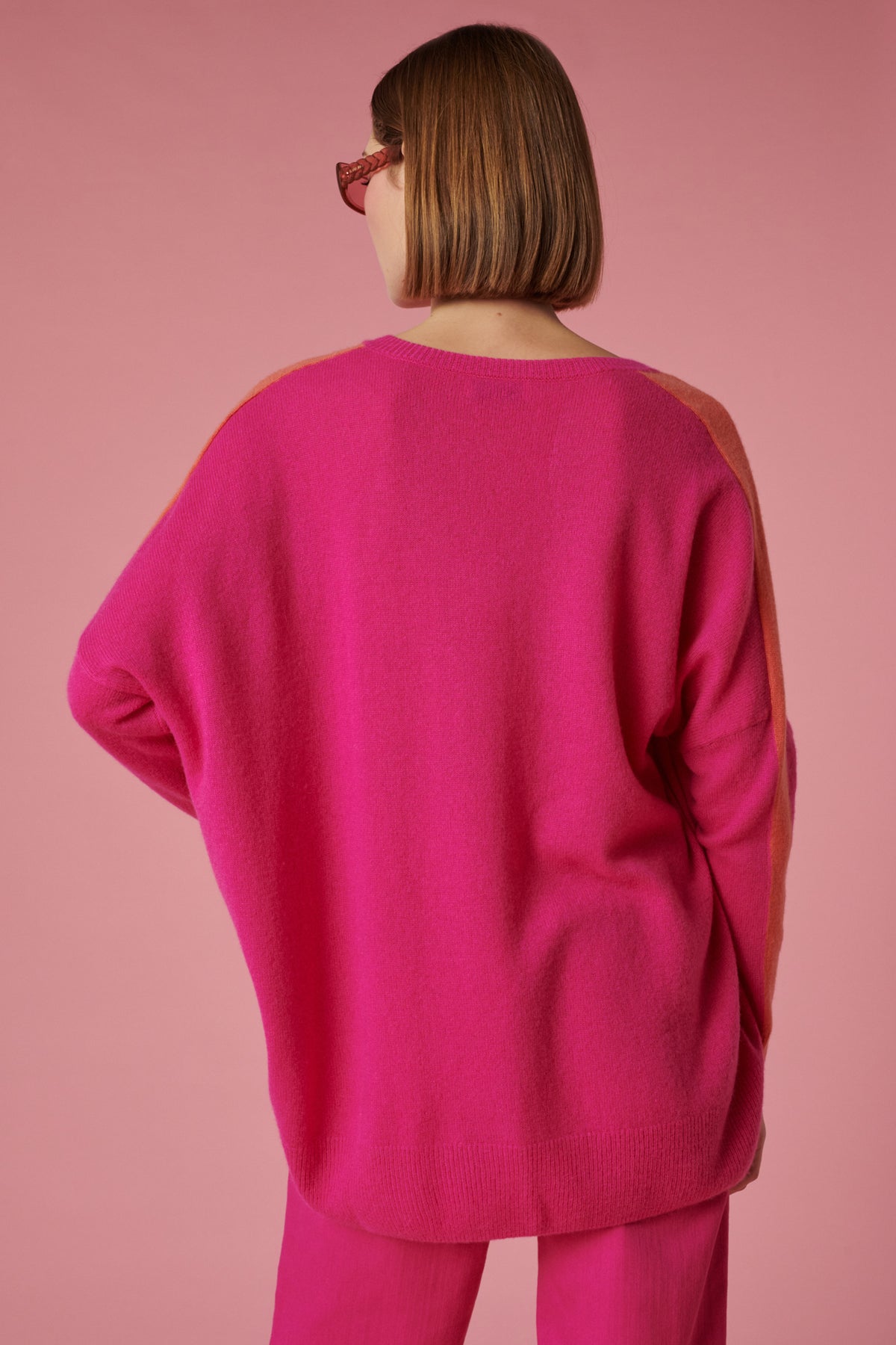 Pull col v en cachemire