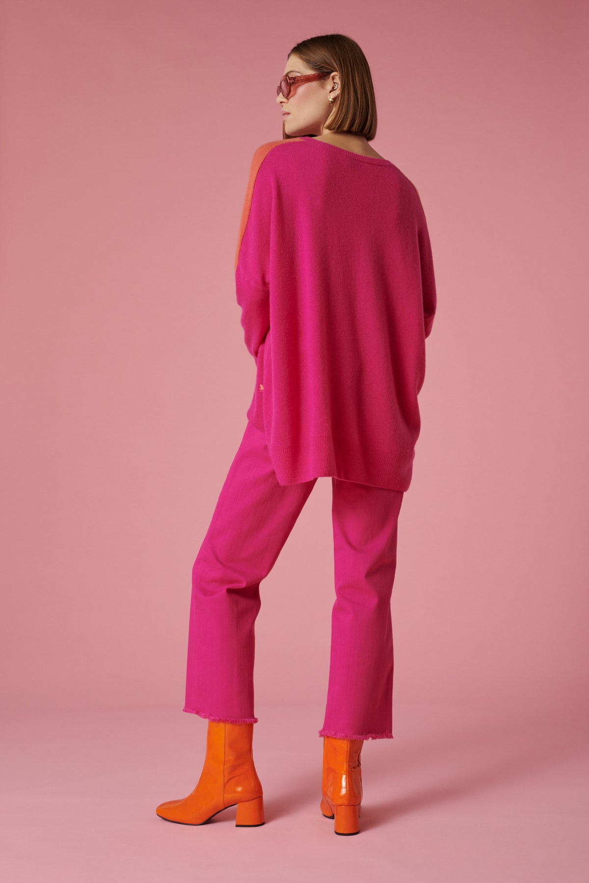Pull col v en cachemire