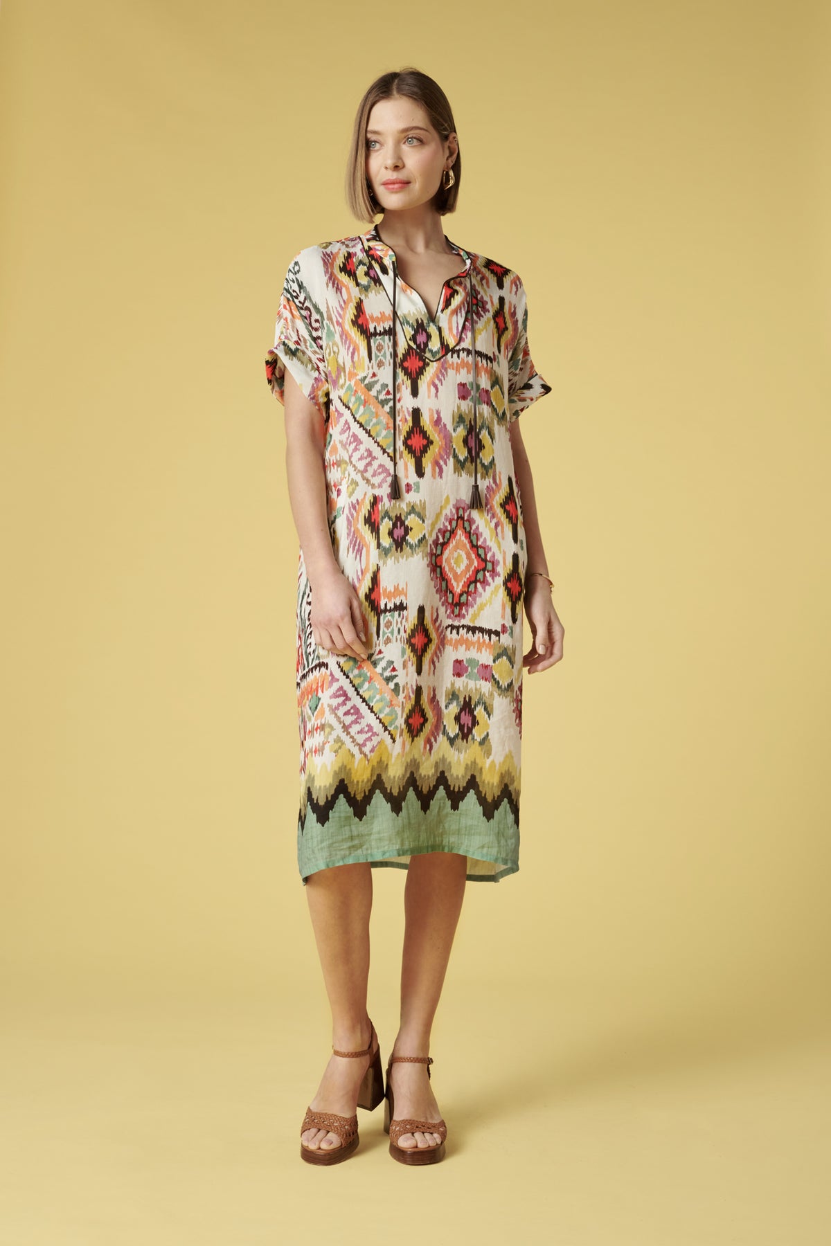 Robe chemise esprit caftan