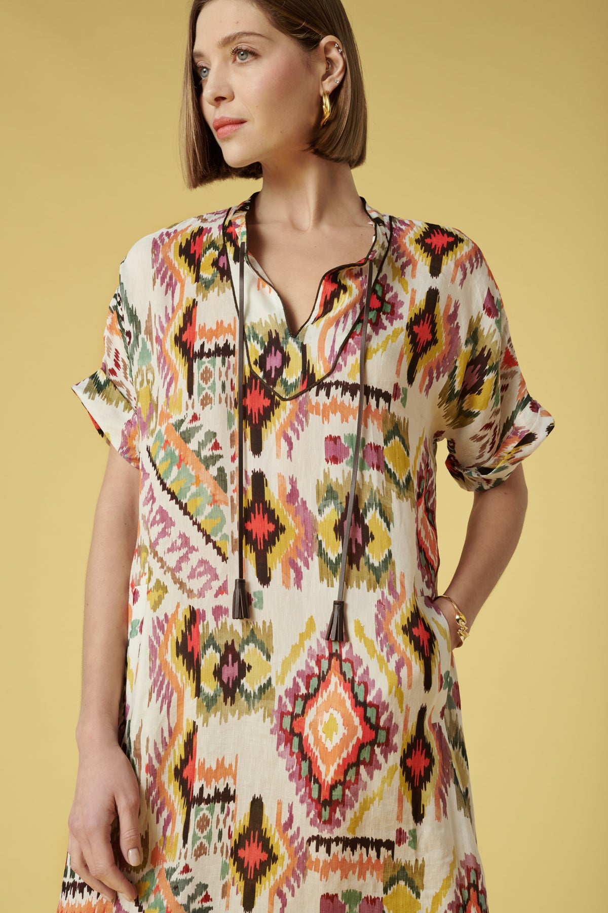 Robe chemise esprit caftan