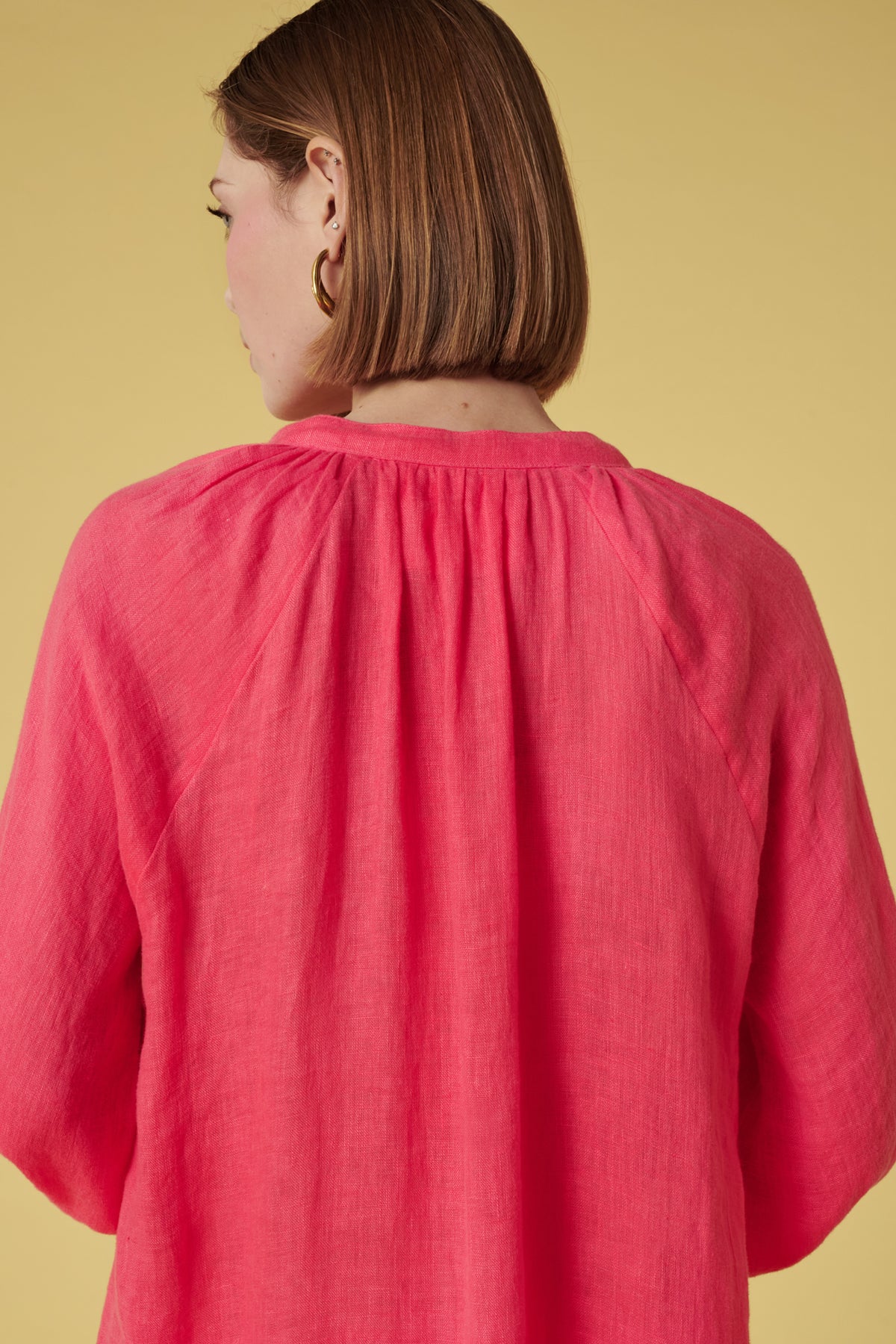 Robe longue en gaze de lin