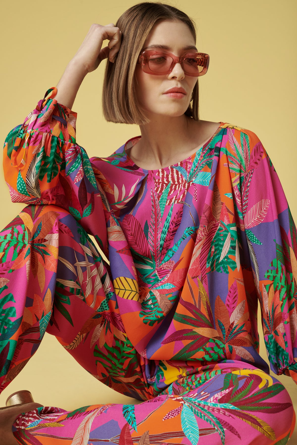 Blouse imprimée multico