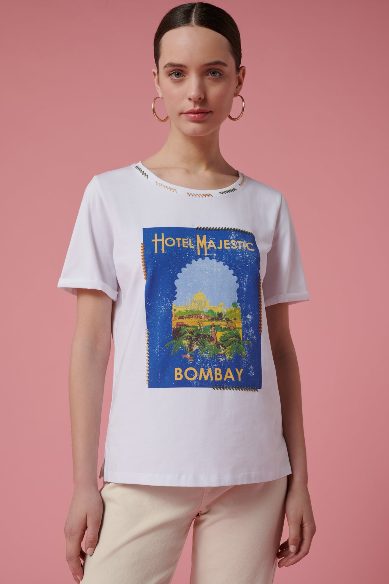 Bombay postcard T-shirt