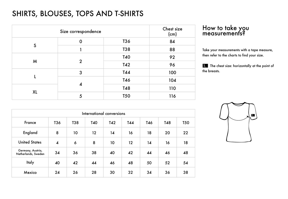 Sizing guide